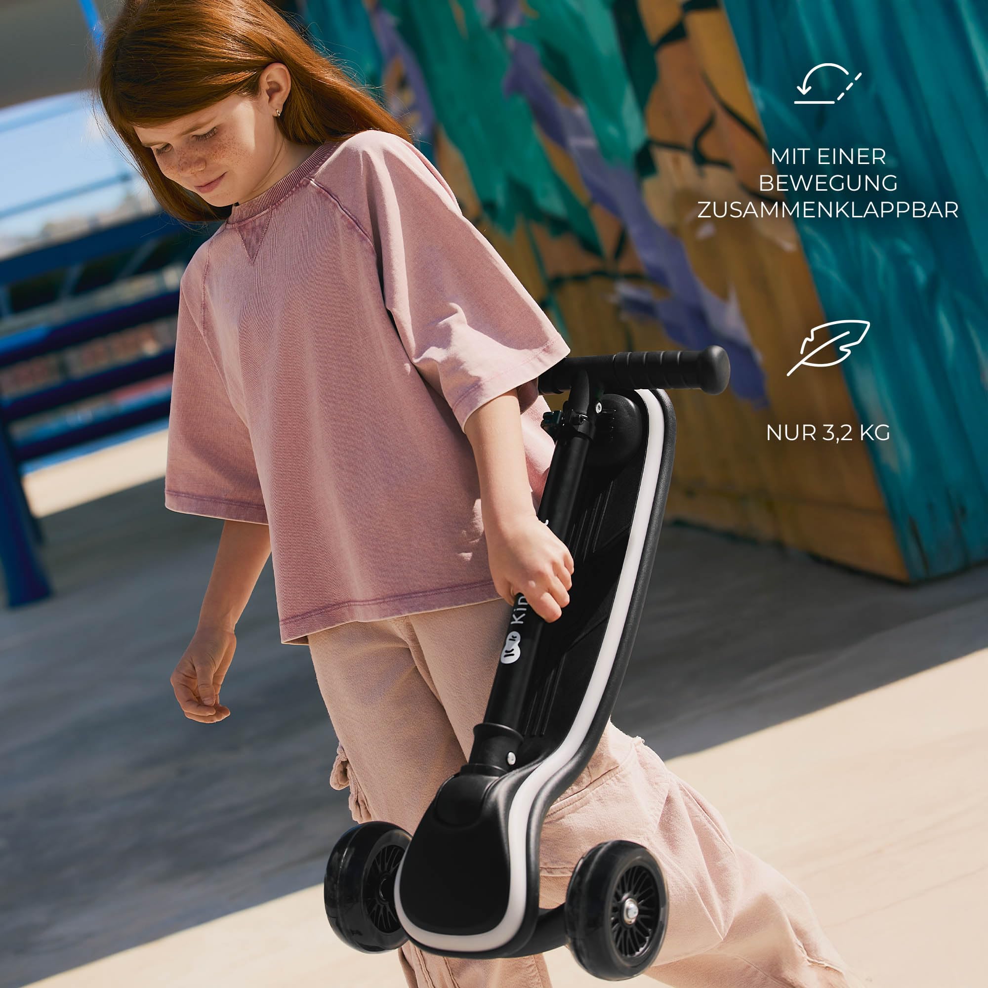kinderkraft-raket-kinderroller-pink-led-klappbar image 5