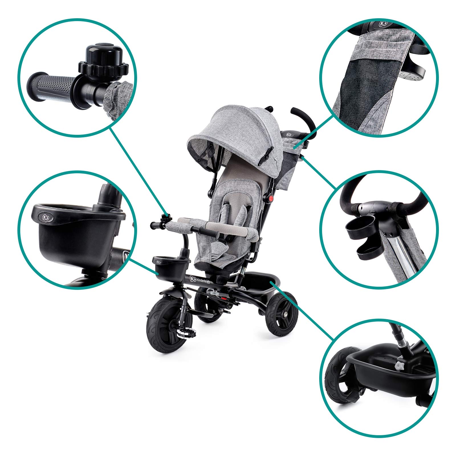 kinderkraft-aveo-dreirad-6-in-1-grau-gummir-der-ab-9-monate image 8