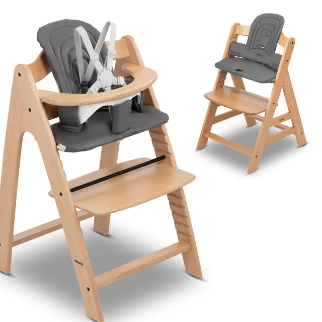 hauck-highchair-baby-seat-pad-sitzkissen-dark-grey image 1