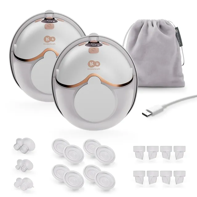 kinderkraft-mamaflow-double-milchpumpe-elektrisch-gold-320-ml image 1