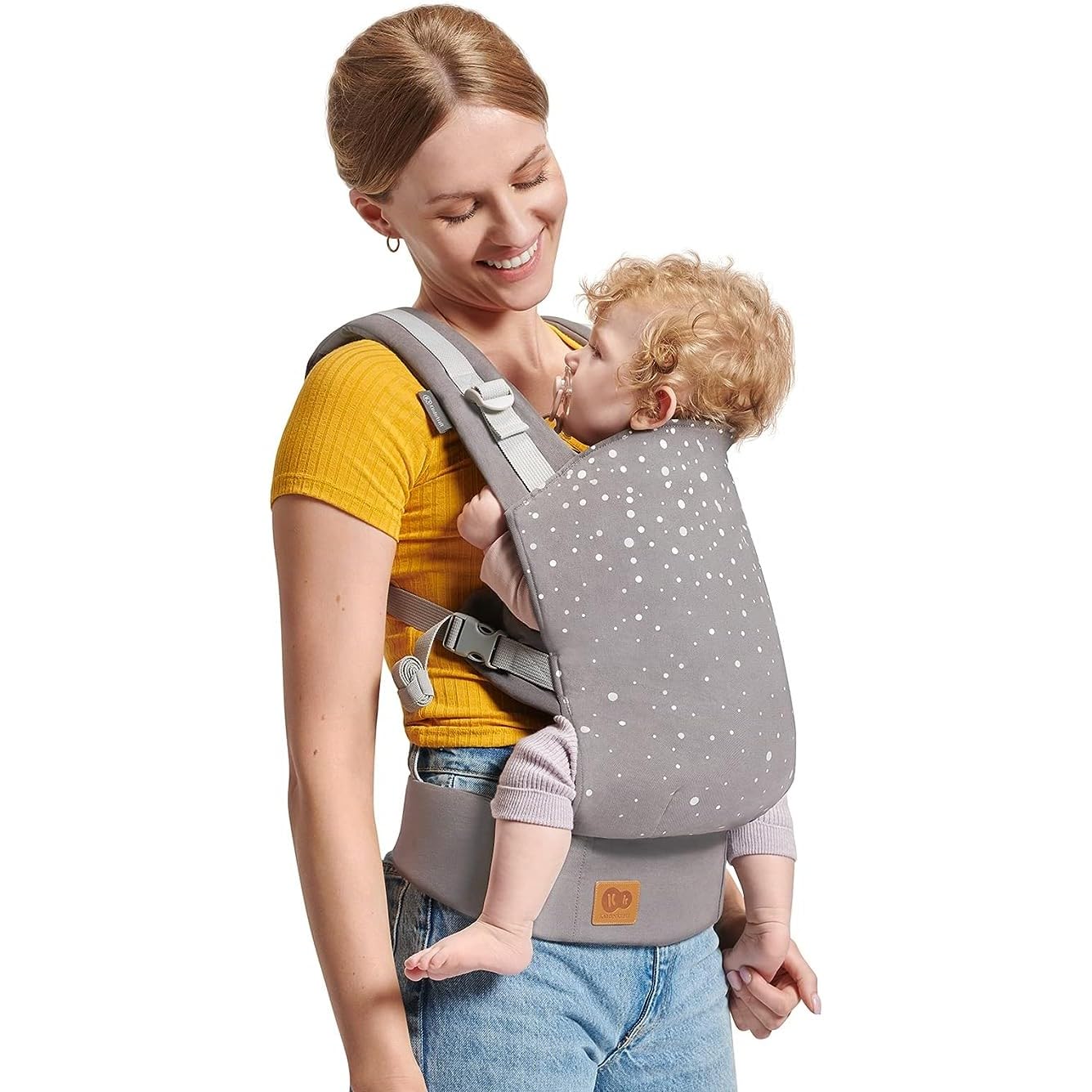 kinderkraft-nino-babytrage-grau-baumwolle-bis-20-kg image 1