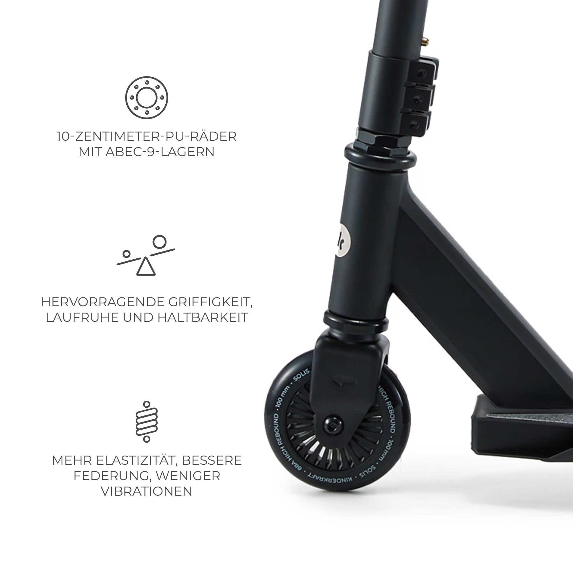 kinderkraft-solis-scooter-schwarz-ab-5-jahre-bis-100-kg image 5