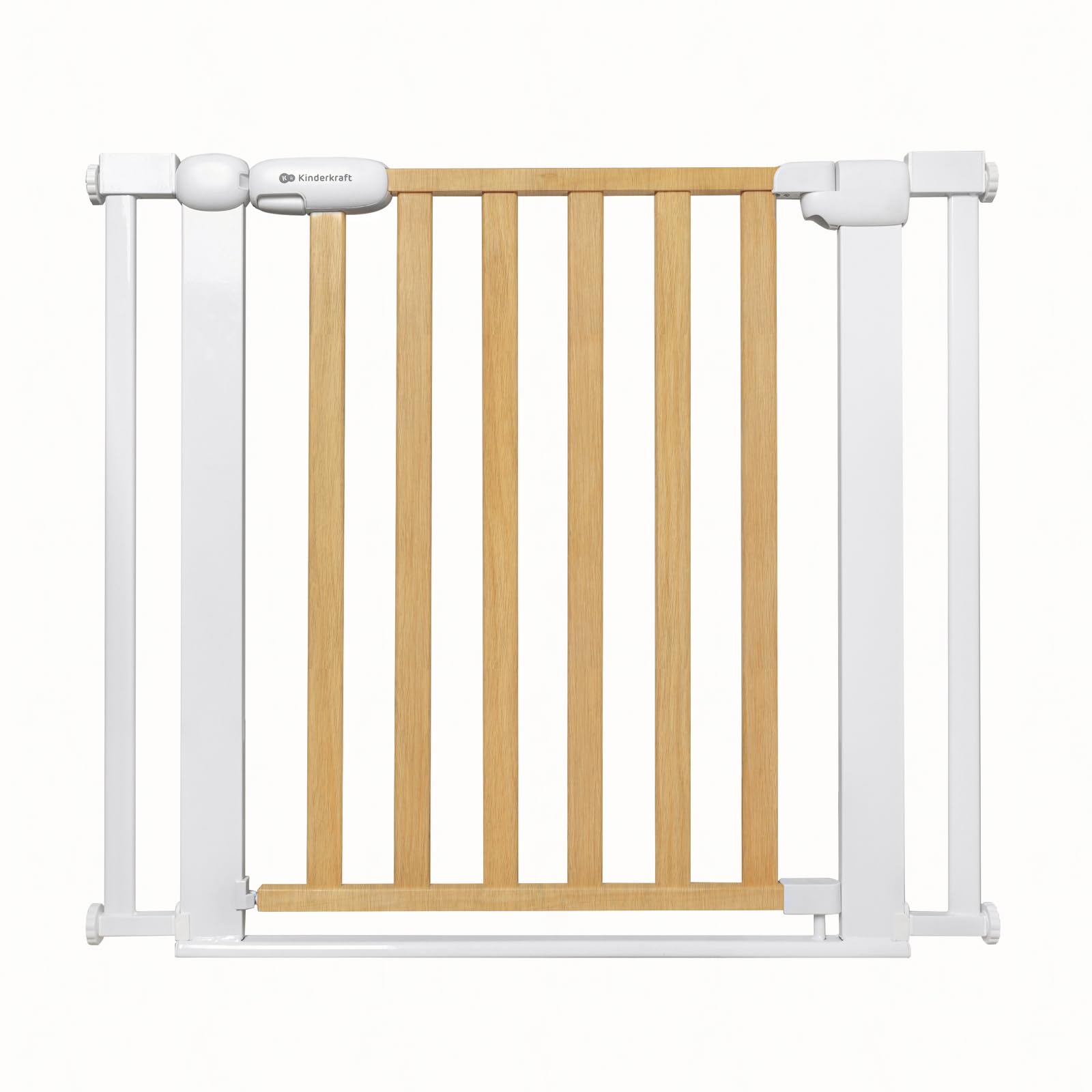 kinderkraft-lock-go-treppenschutzgitter-75-103-cm-holz-ohne-bohren image 1