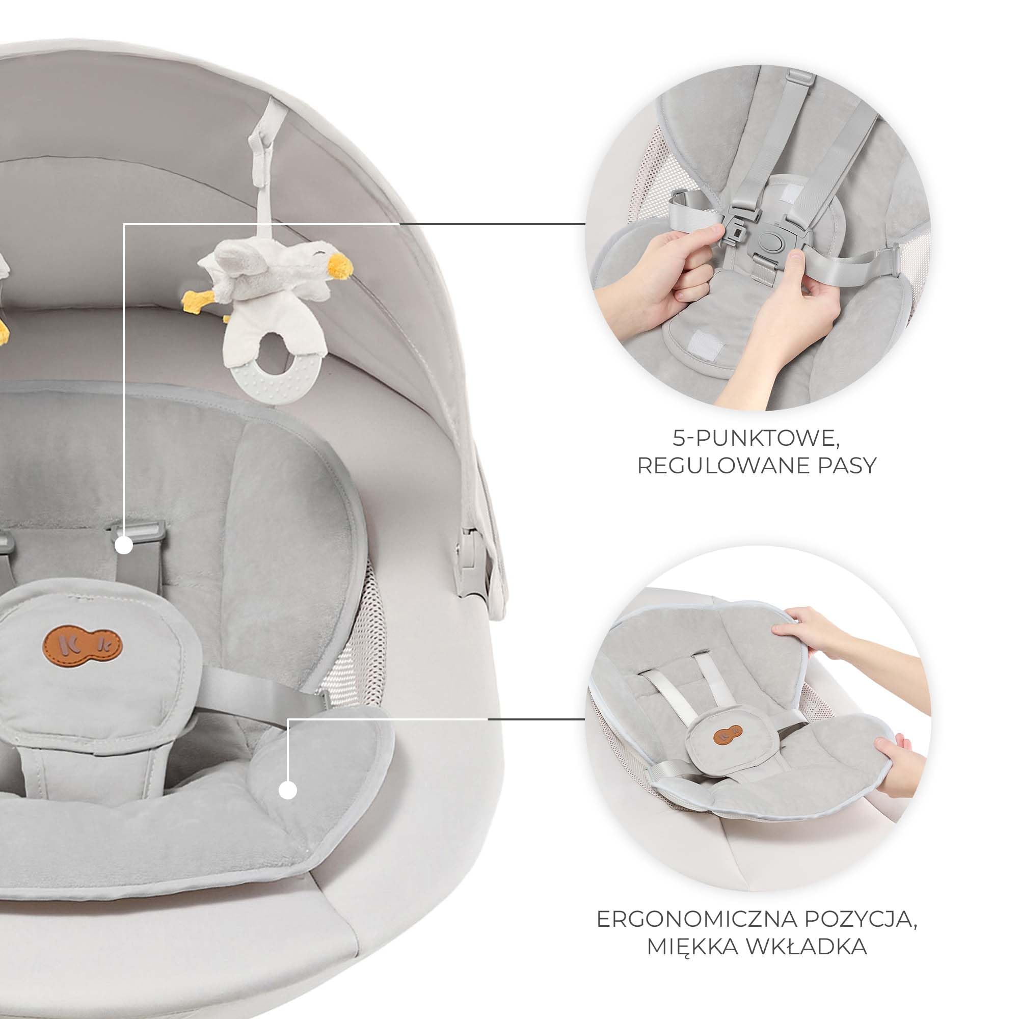 kinderkraft-tulsy-babywippe-elektrisch-beige-bluetooth image 7