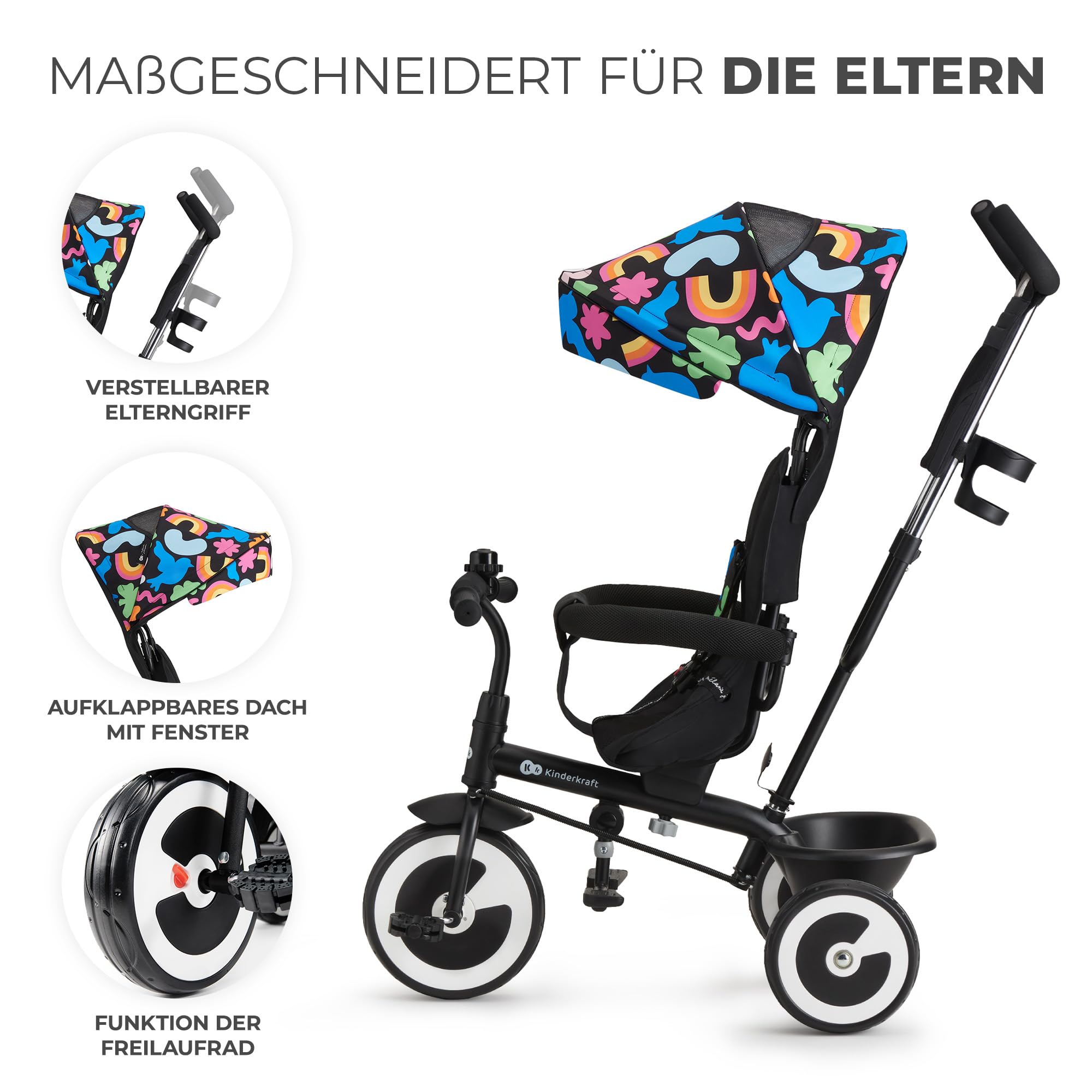 kinderkraft-aston-dreirad-happy-shapes-mit-schubstange image 4