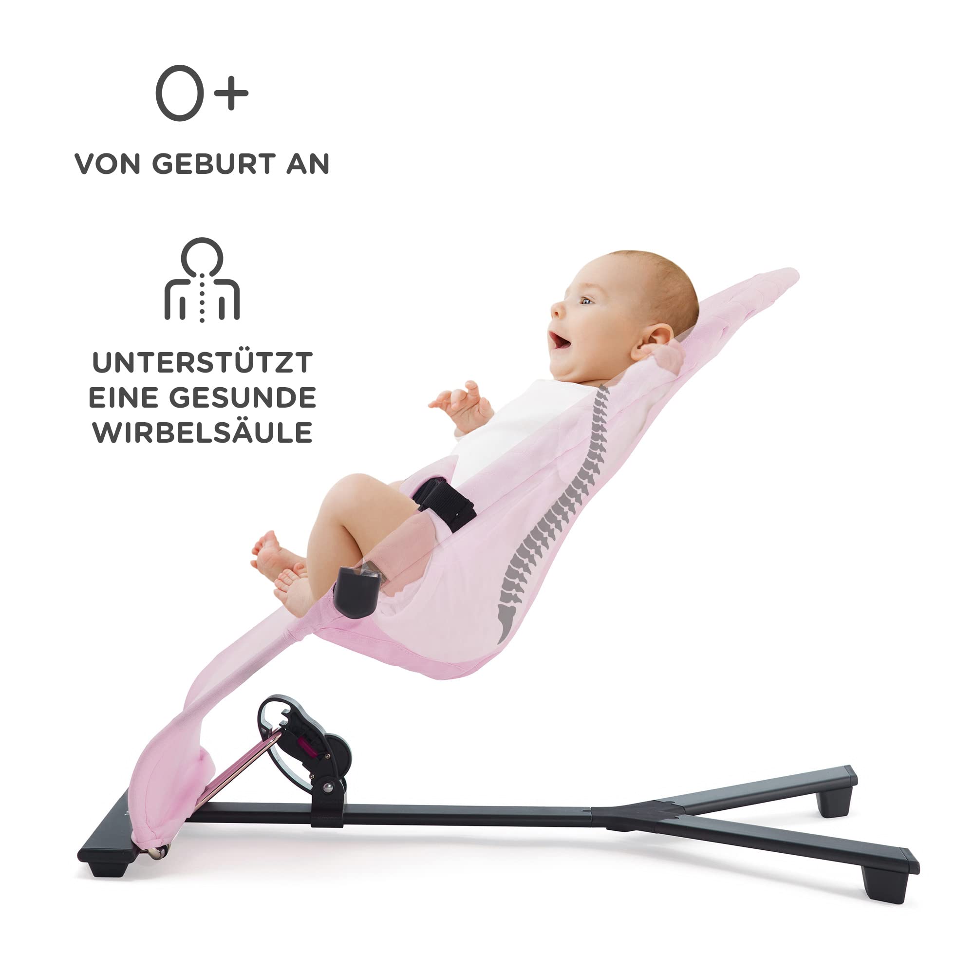 kinderkraft-mimi-babywippe-rosa-klappbar-mit-spielb-gel image 3