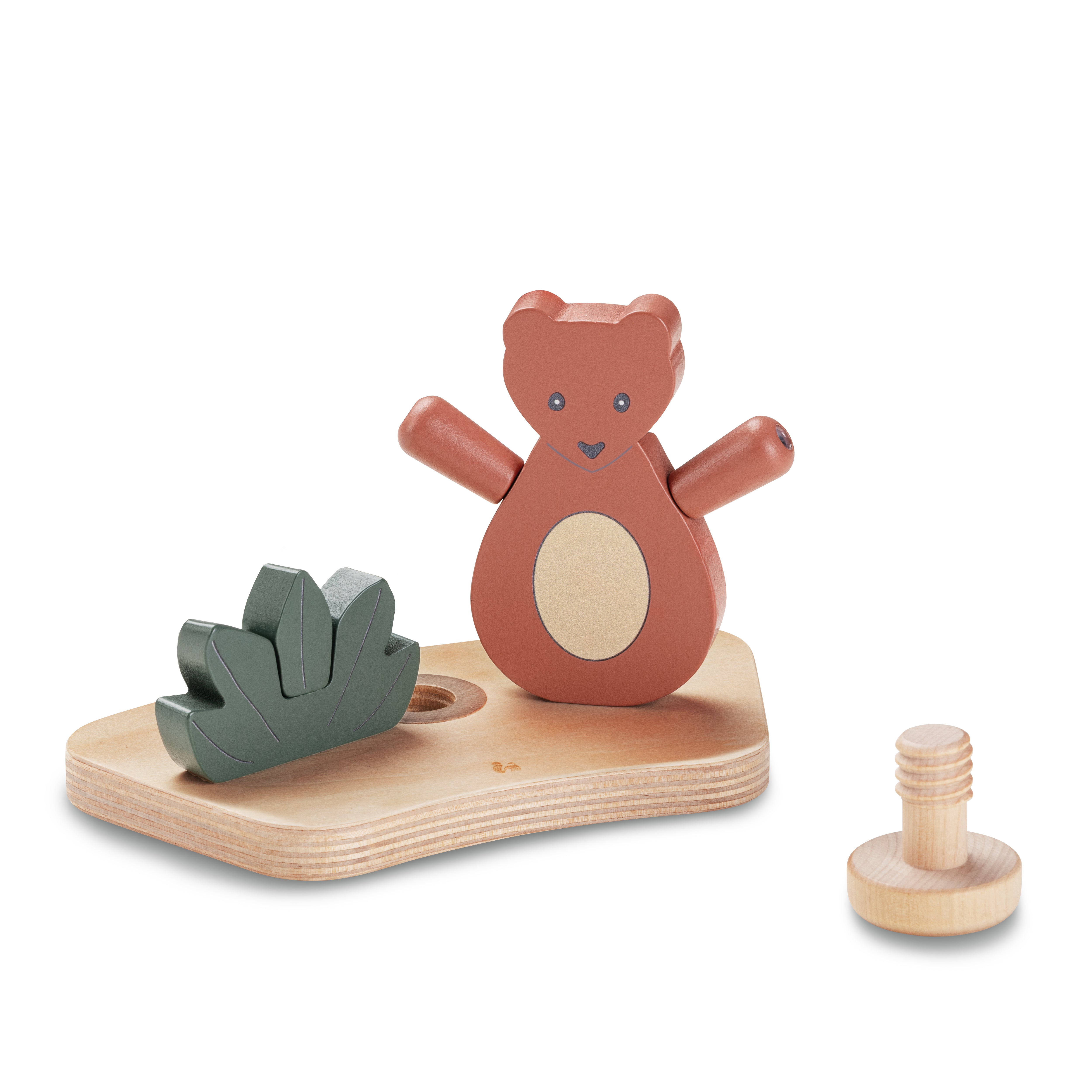 hauck-watch-me-play-shaking-s-hochstuhlspielzeug-bear image 1