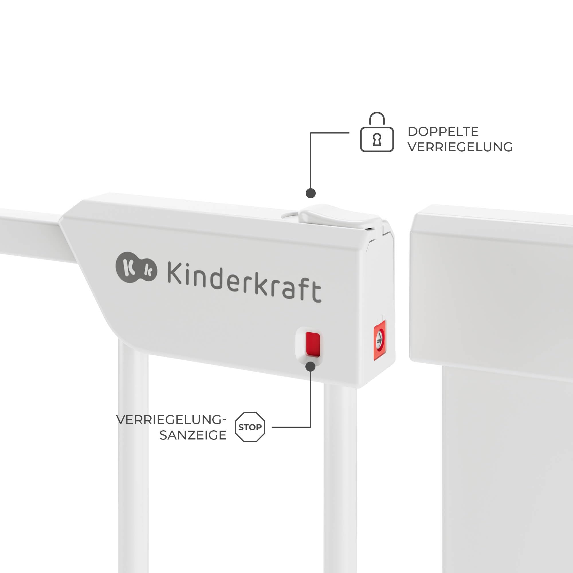 kinderkraft-safe-snap-treppenschutzgitter-ohne-bohren-wei image 5