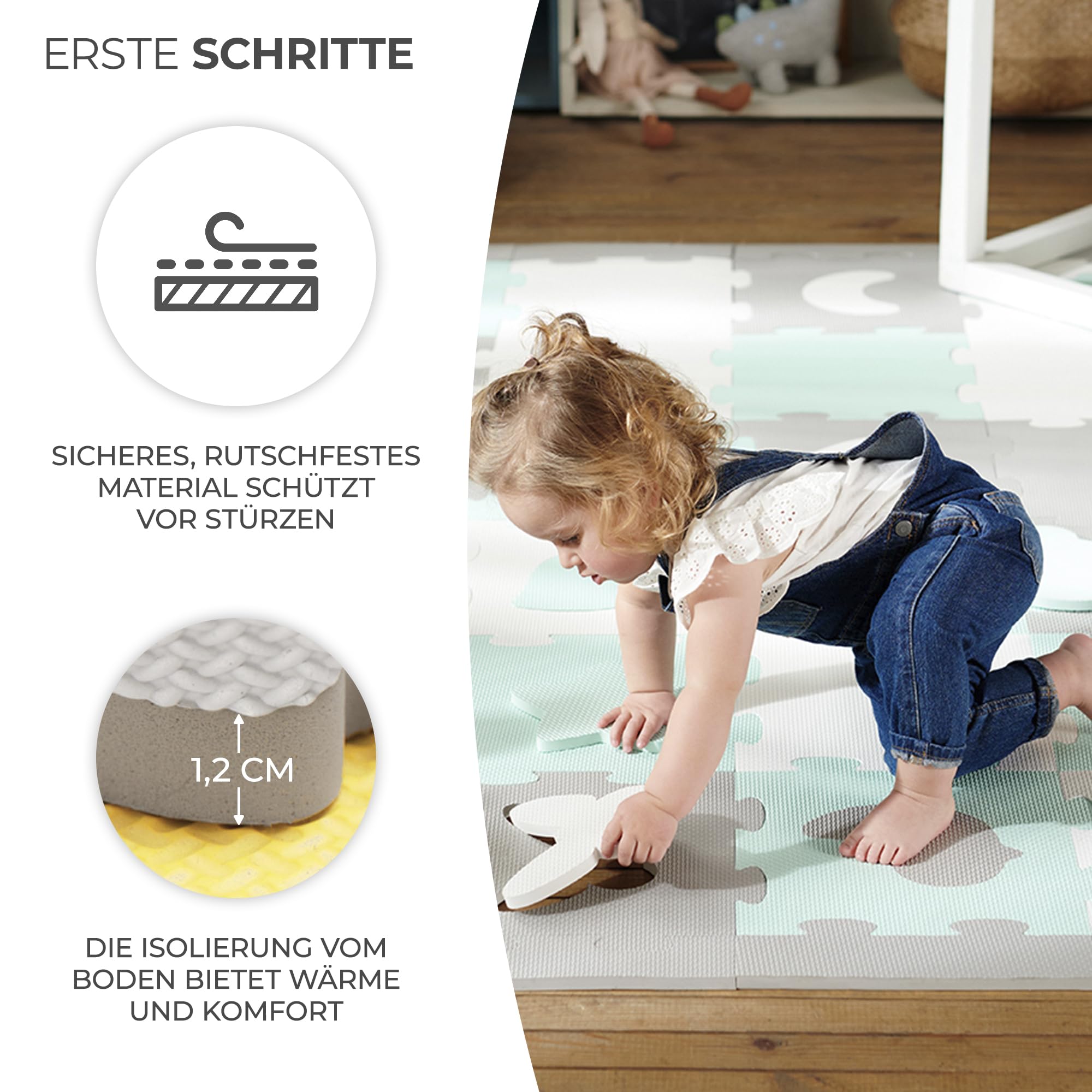 kinderkraft-luno-shapes-spielmatte-185x165-cm-gelb-wasserfest image 3