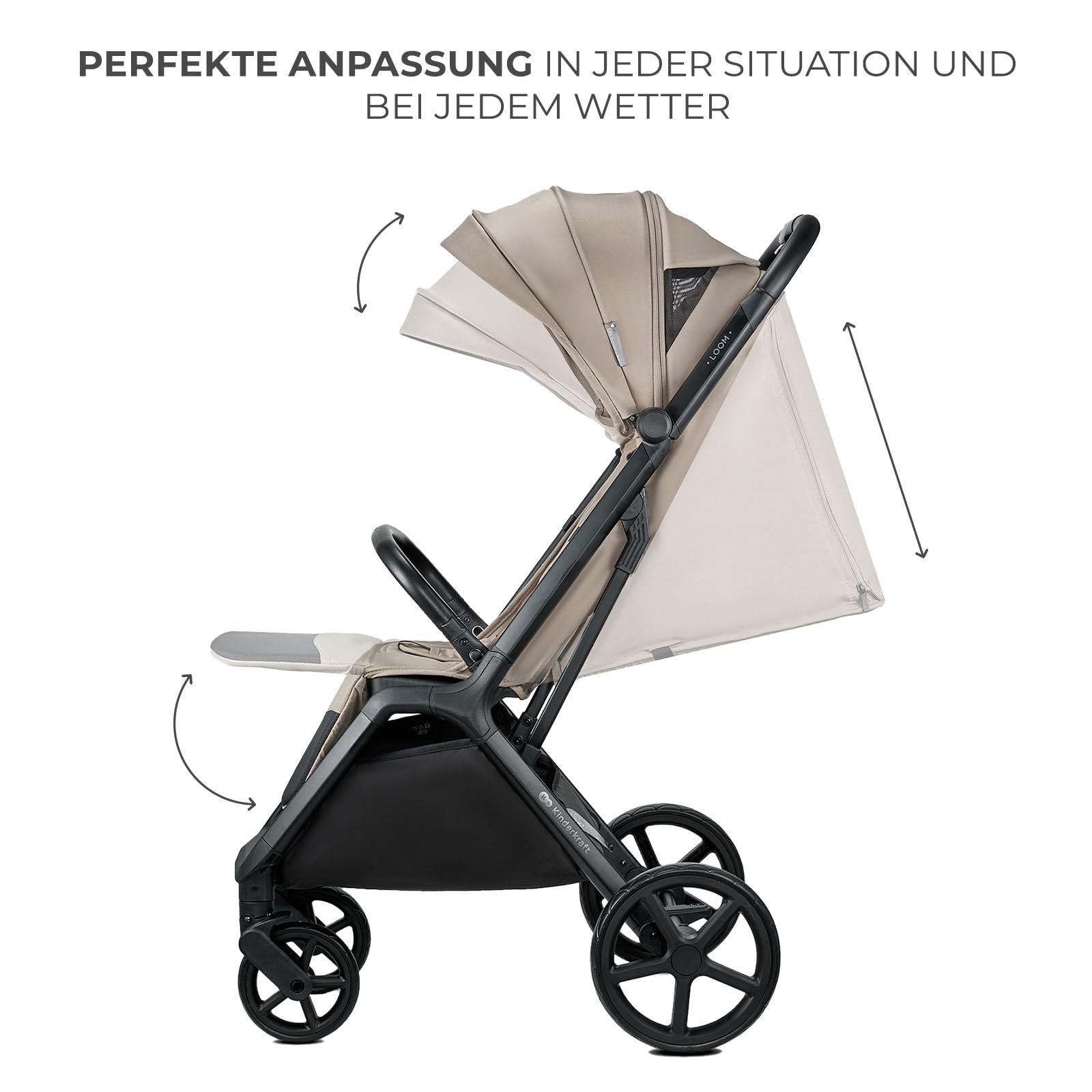 kinderkraft-loom-buggy-beige-automatik-faltung-bis-22-kg image 6