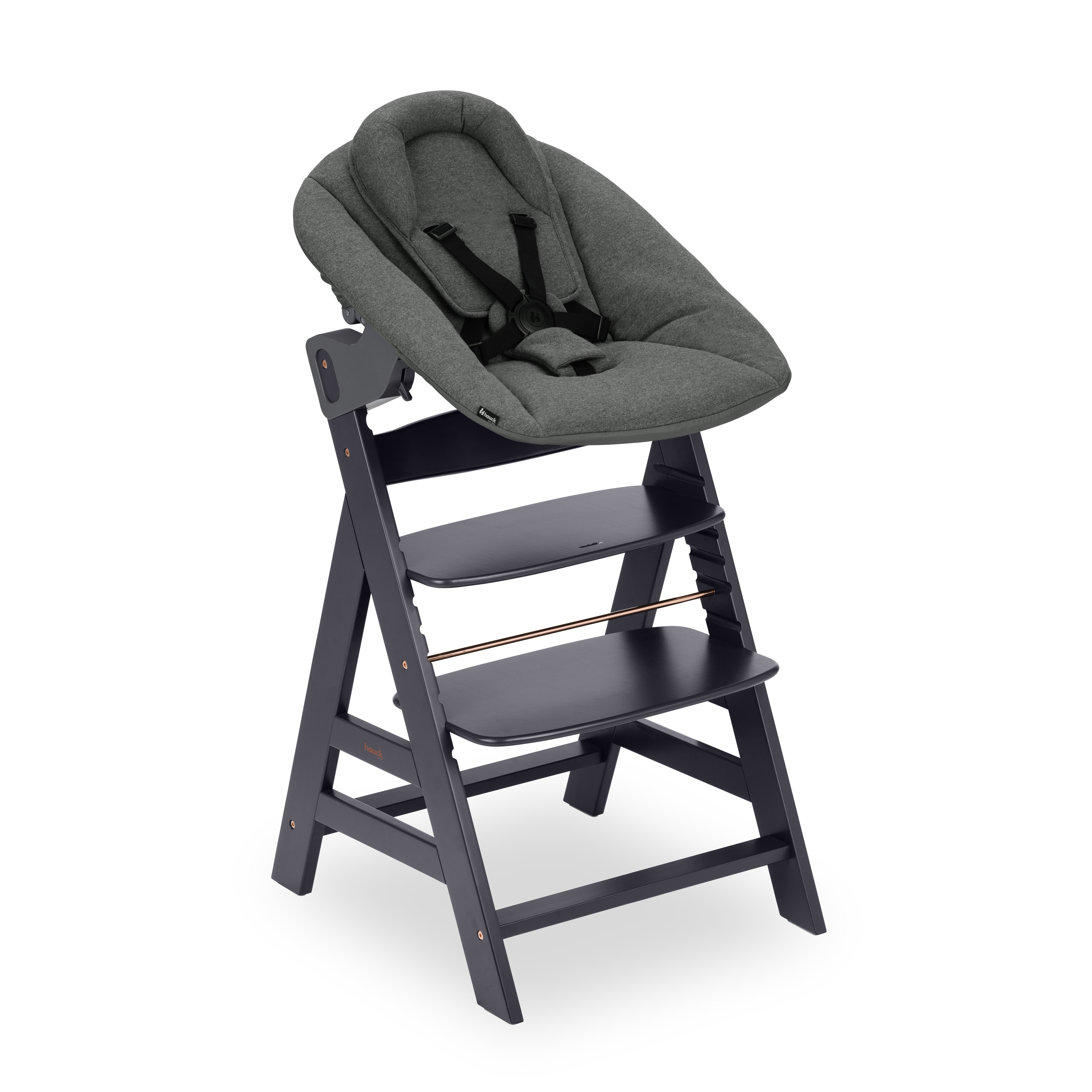 hauck-alpha-newborn-set-plus-babyaufsatz-dark-grey-baumwolle image 1