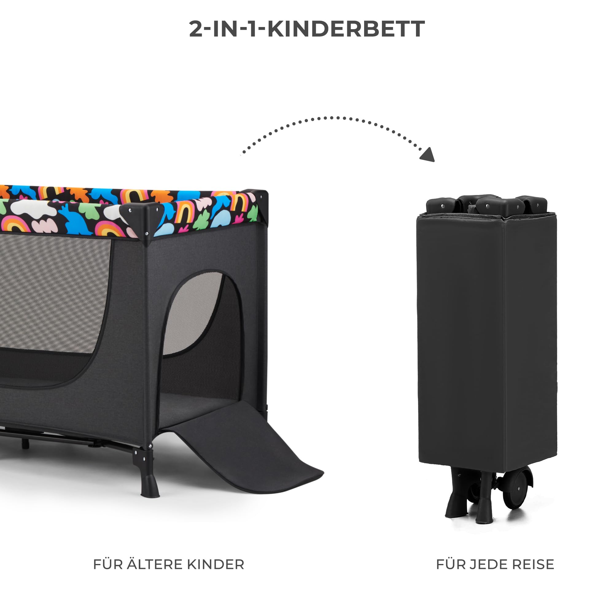 kinderkraft-joy-2-reisebett-happy-shapes-2-in-1 image 7