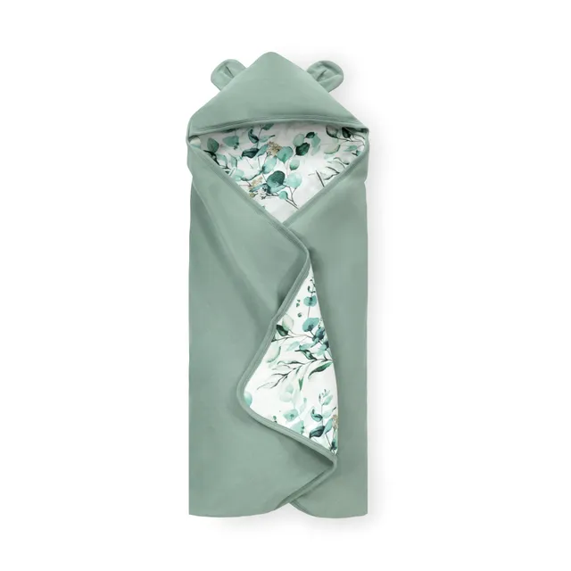 hauck-snuggle-n-dream-einschlagdecke-leaves-mint-baumwolle image 1
