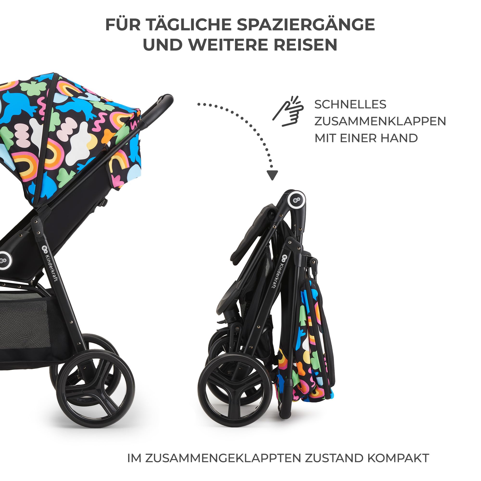 kinderkraft-grande-plus-buggy-happy-shapes-liegeposition image 3