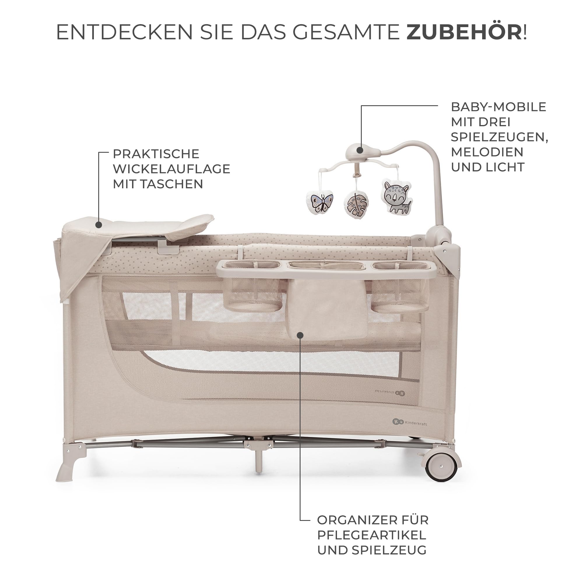 kinderkraft-joy-2-acc-reisebett-3-in-1-beige-mit-zubeh-r image 8