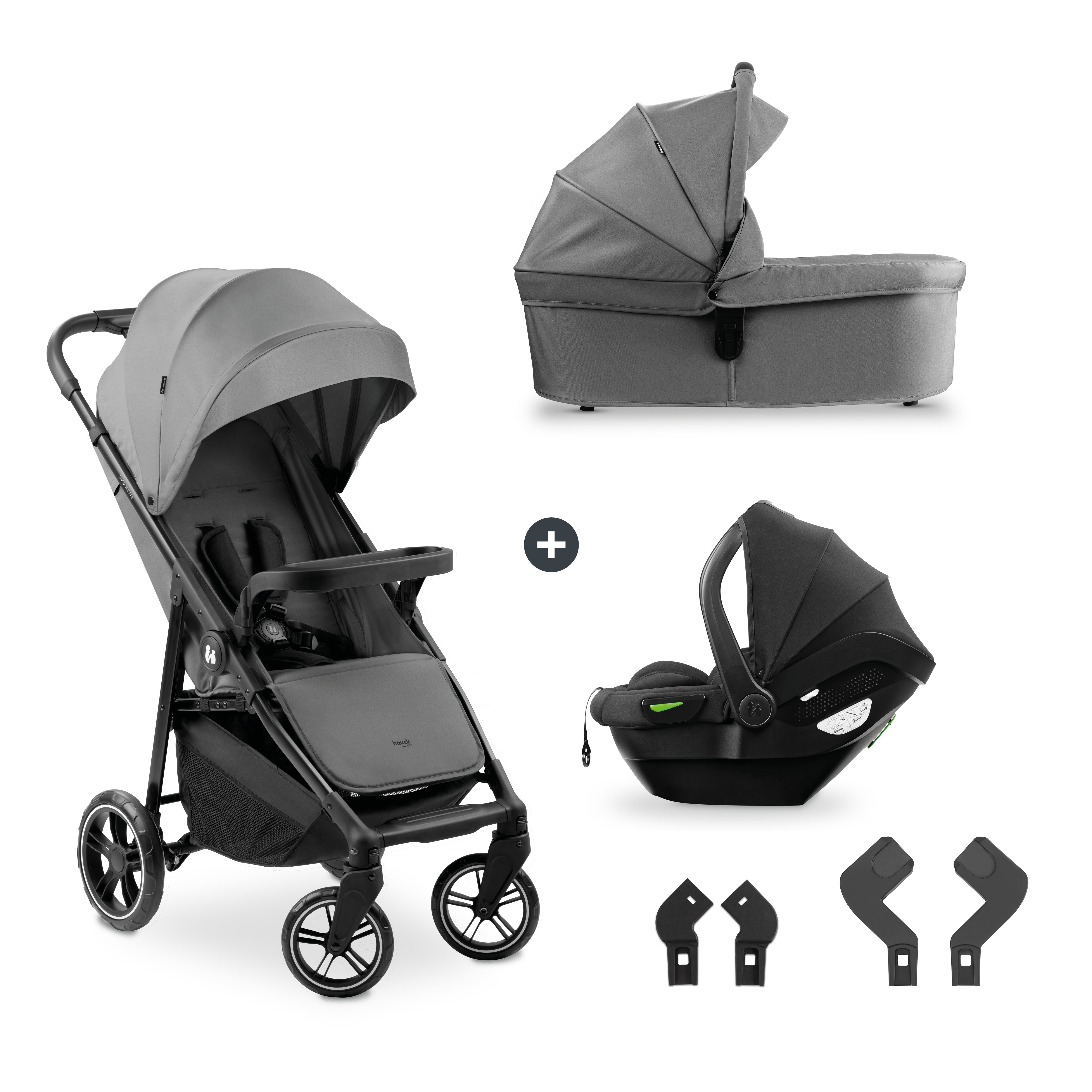 hauck-rapid-shop-n-care-trio-set-kinderwagen-grey-3-in-1 image 1