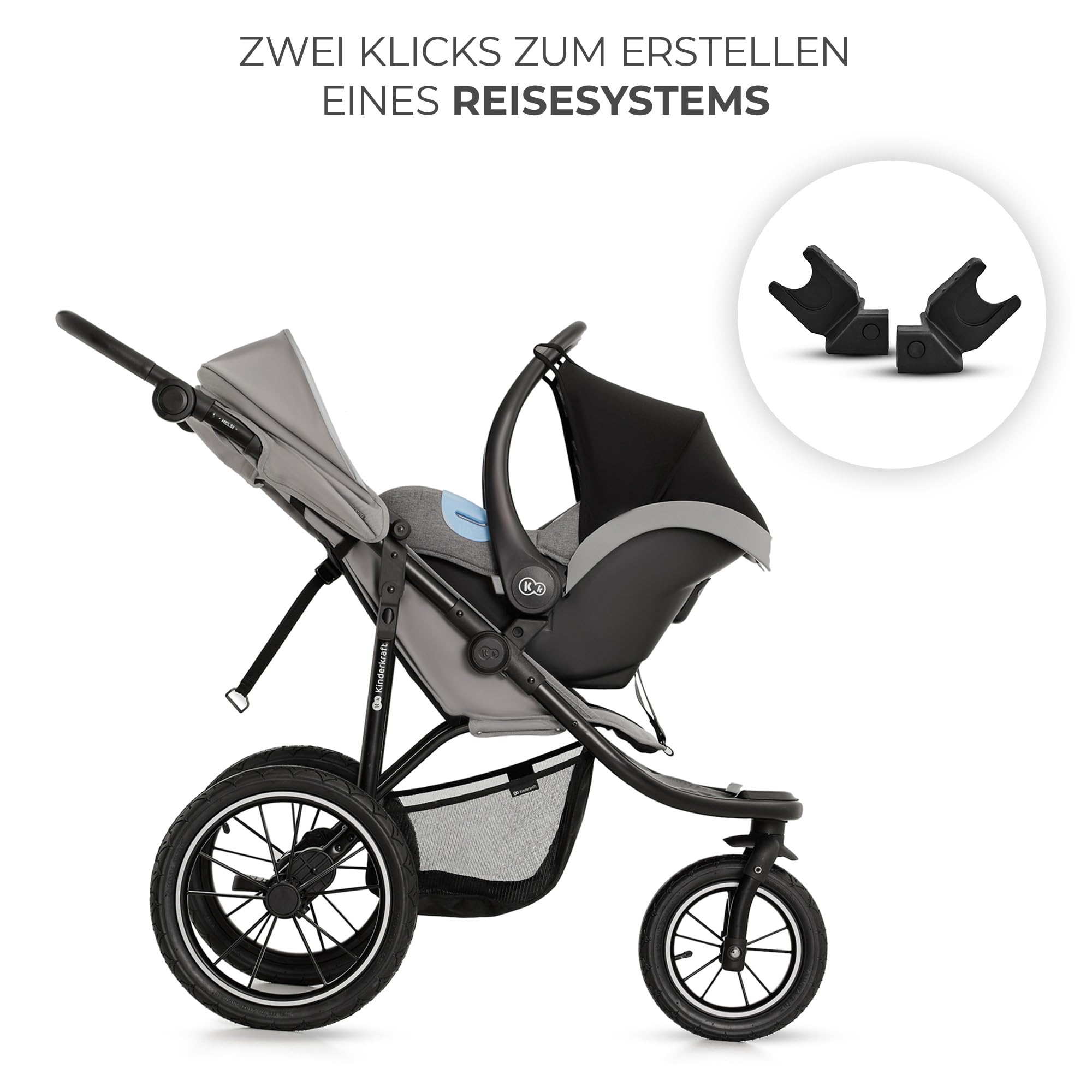 kinderkraft-helsi-2-buggy-grau-mit-luftreifen-liegefunktion image 5