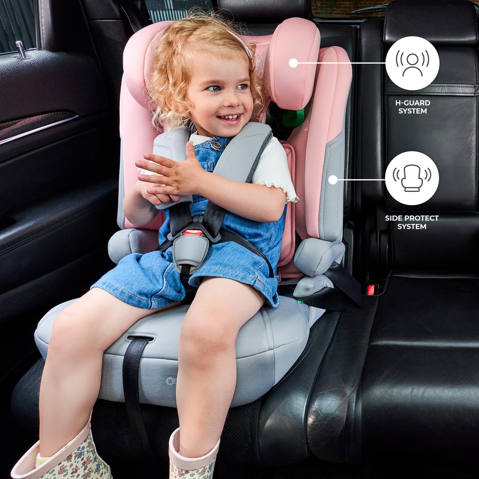 kinderkraft-i-comfy-autositz-76-150-cm-pink-i-size image 2