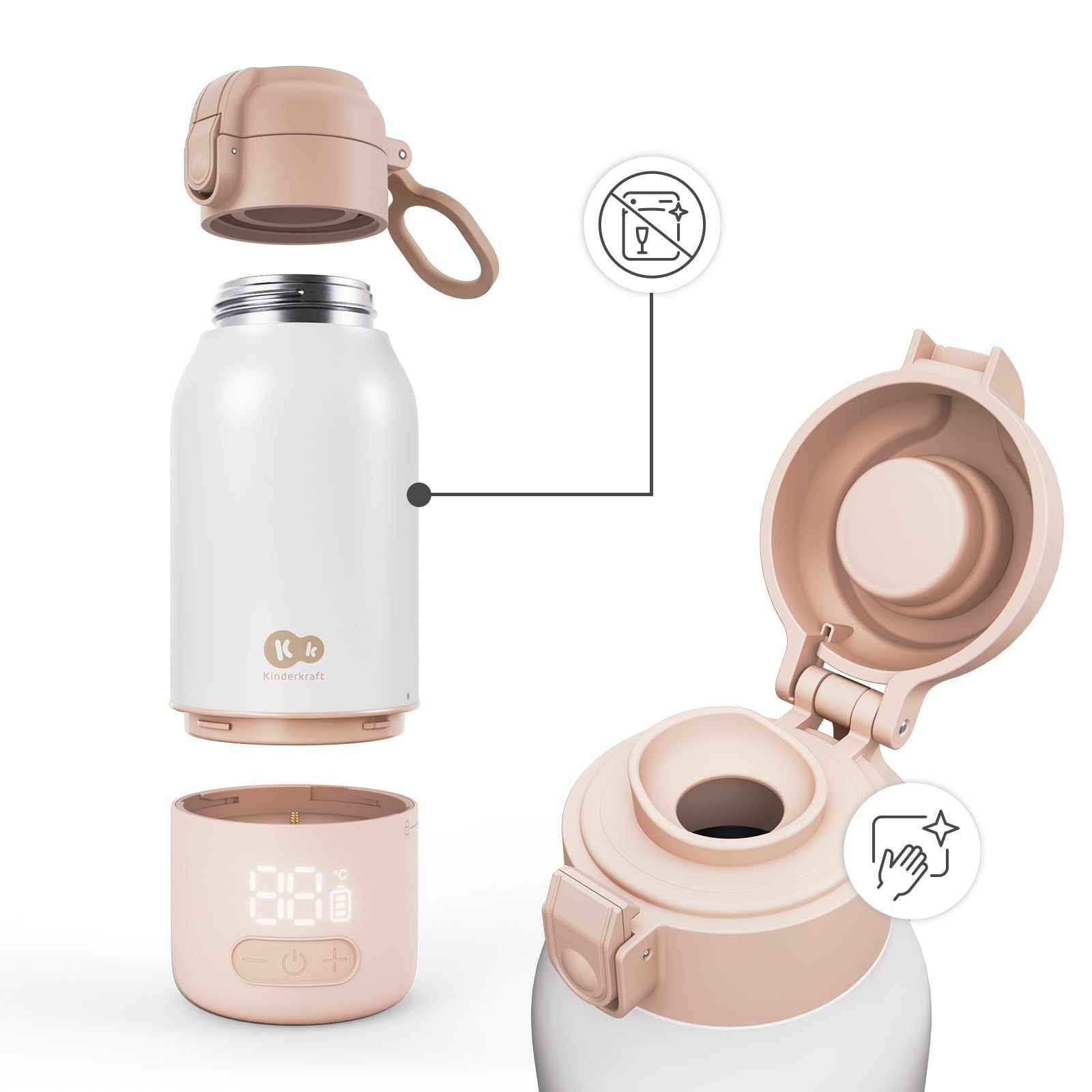 kinderkraft-gaja-flaschenw-rmer-beige-500-ml-5-stufen image 7