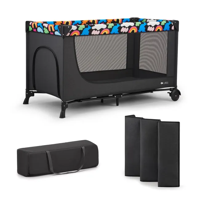 kinderkraft-joy-2-reisebett-happy-shapes-2-in-1 image 1