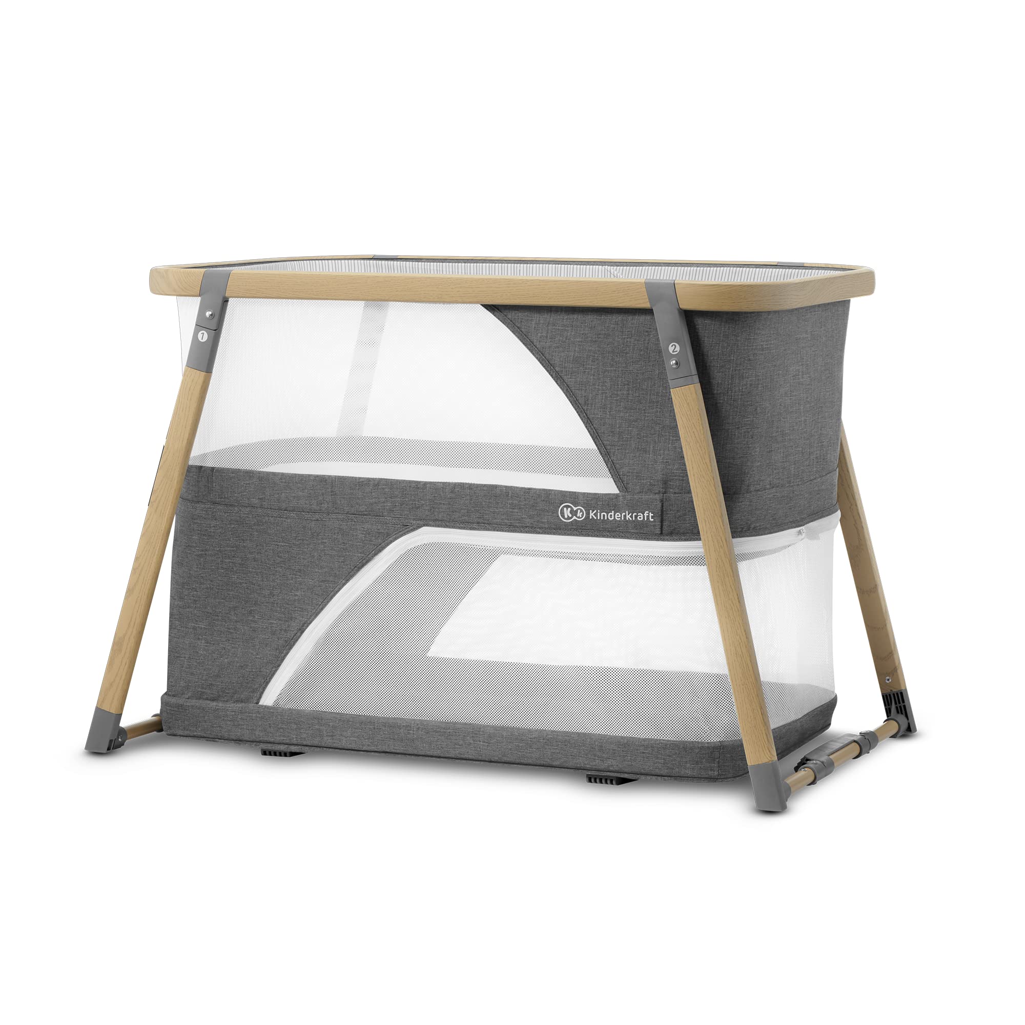 kinderkraft-sofi-reisebett-4-in-1-grau-mit-matratze image 4