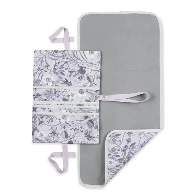 hauck-sleep-n-play-change-n-walk-wickeltasche-floral-grey image 1