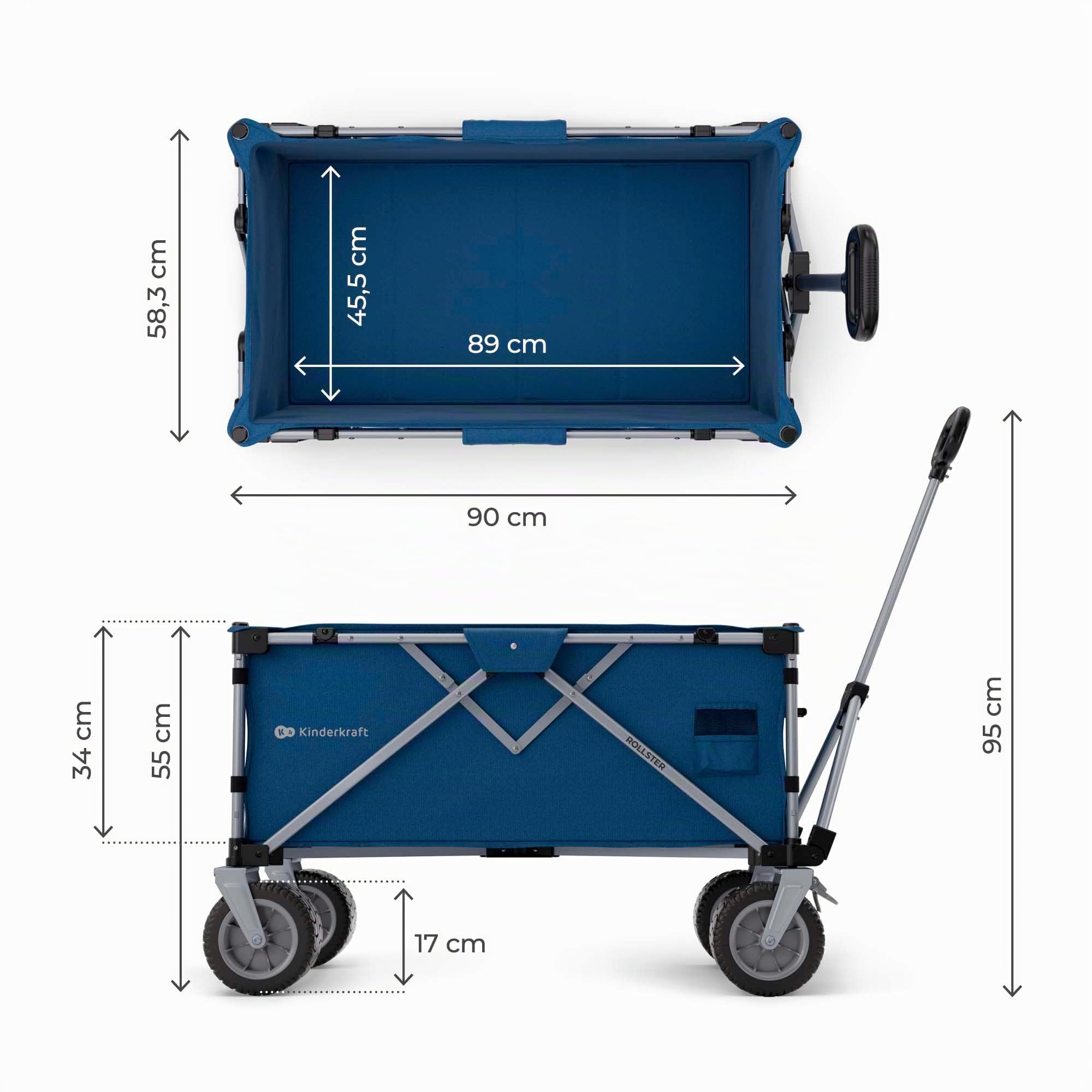 kinderkraft-nava-rollster-bollerwagen-blau-faltbar-100-kg image 6