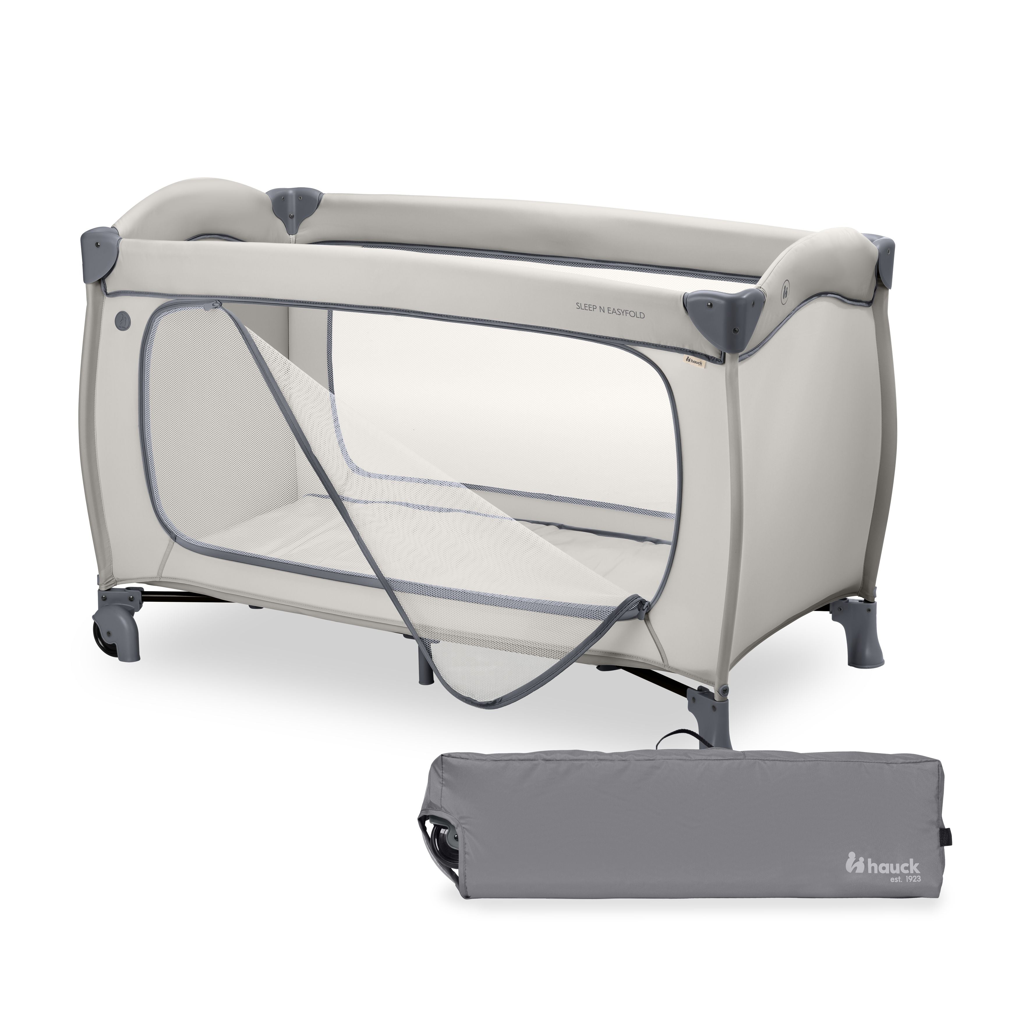 hauck-sleep-n-play-sleep-n-easyfold-reisebett-dark-grey-bis-15-kg image 1