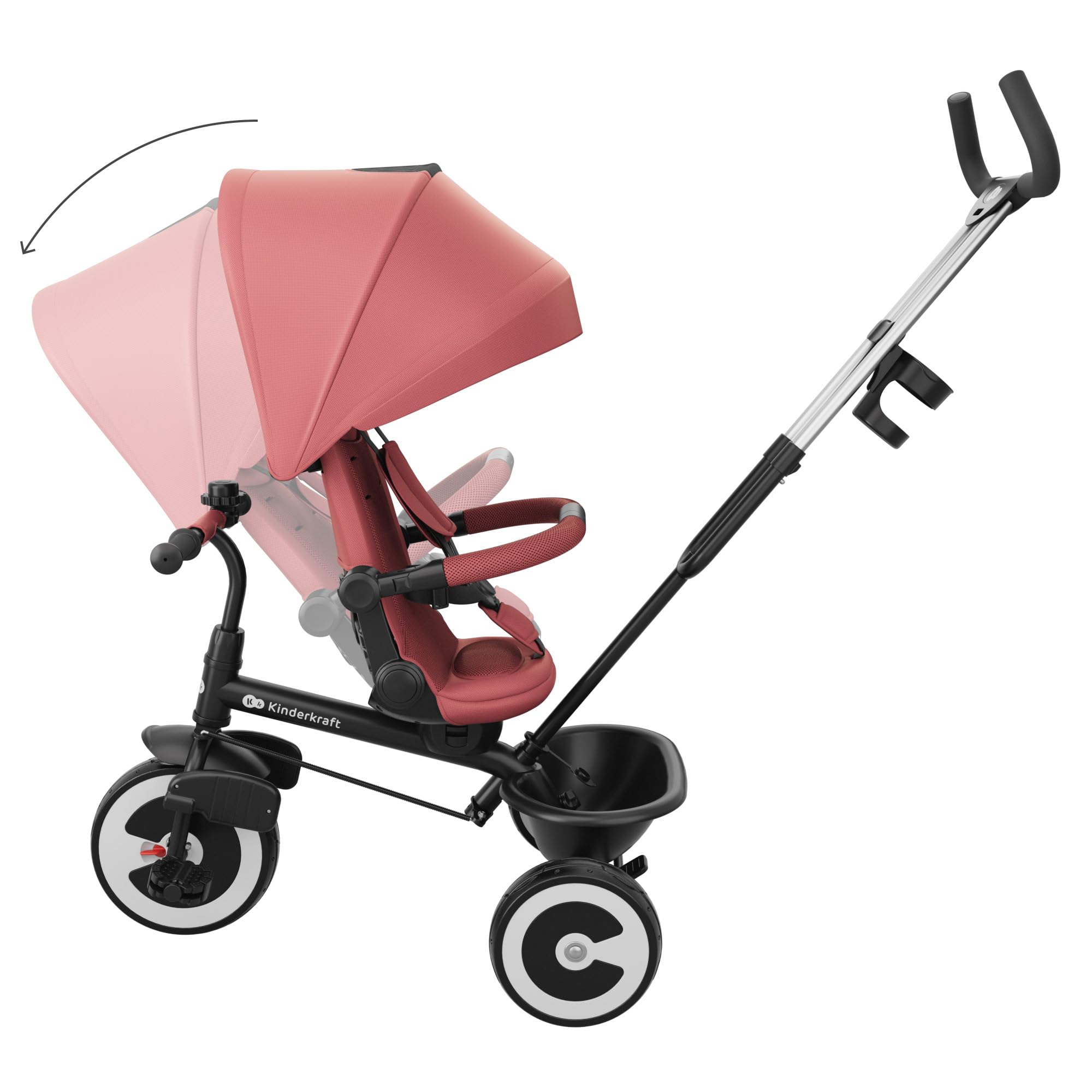 kinderkraft-aston-2-pro-dreirad-pink-mit-schiebestange image 7