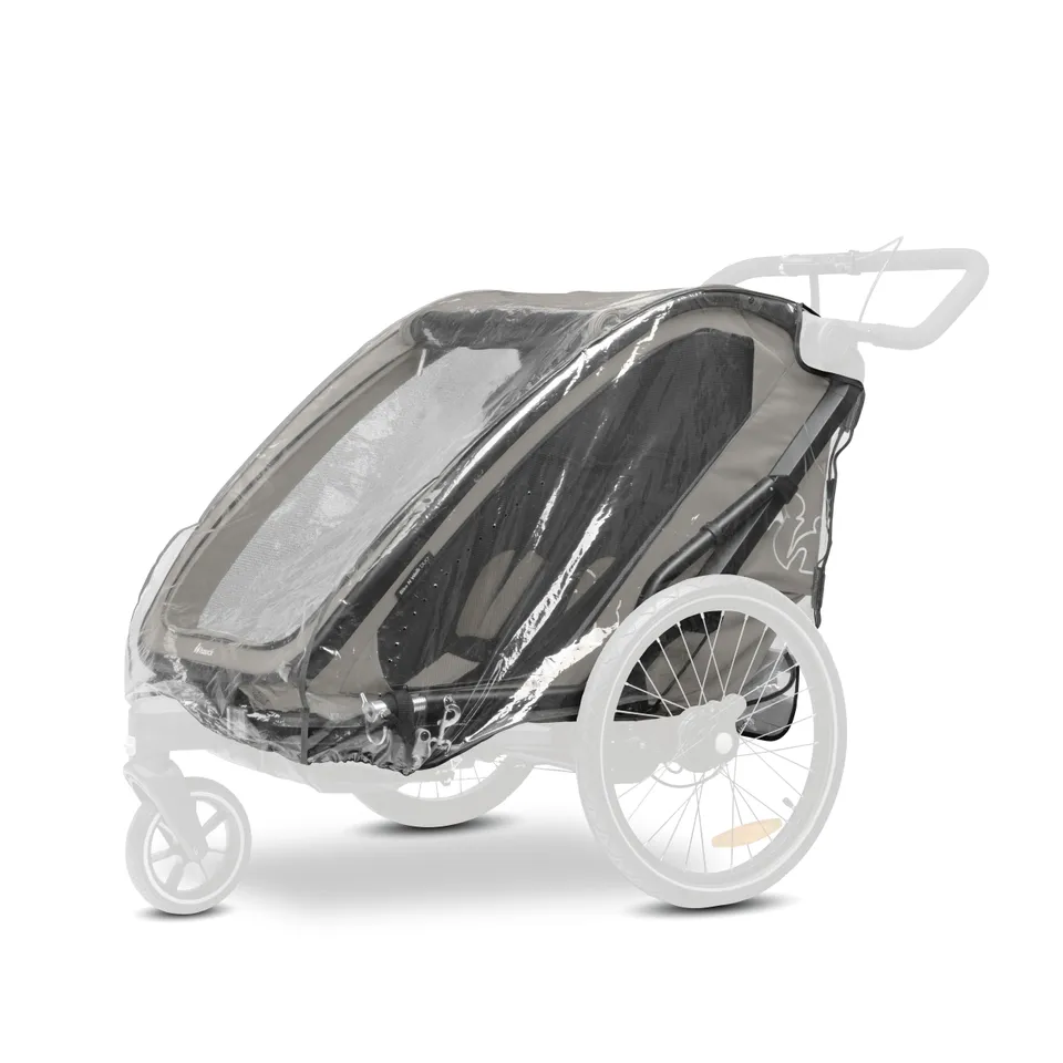 hauck-dryk-bike-n-walk-duo-raincover-regenschutz-transparent image 1
