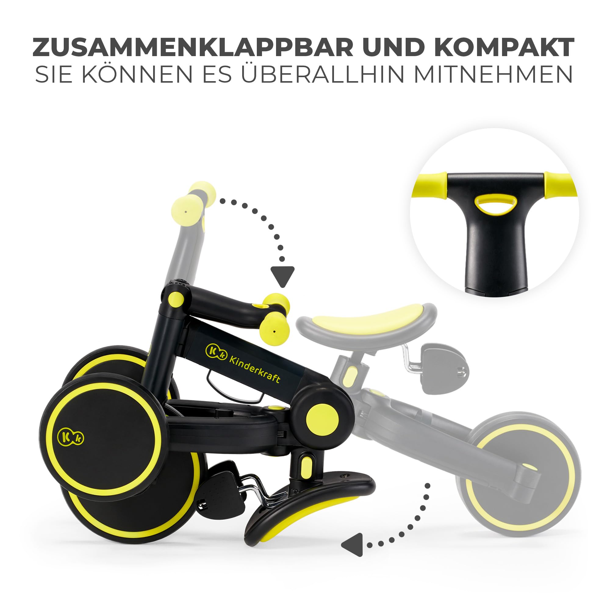 kinderkraft-4trike-dreirad-3-in-1-schwarz-klappbar image 5