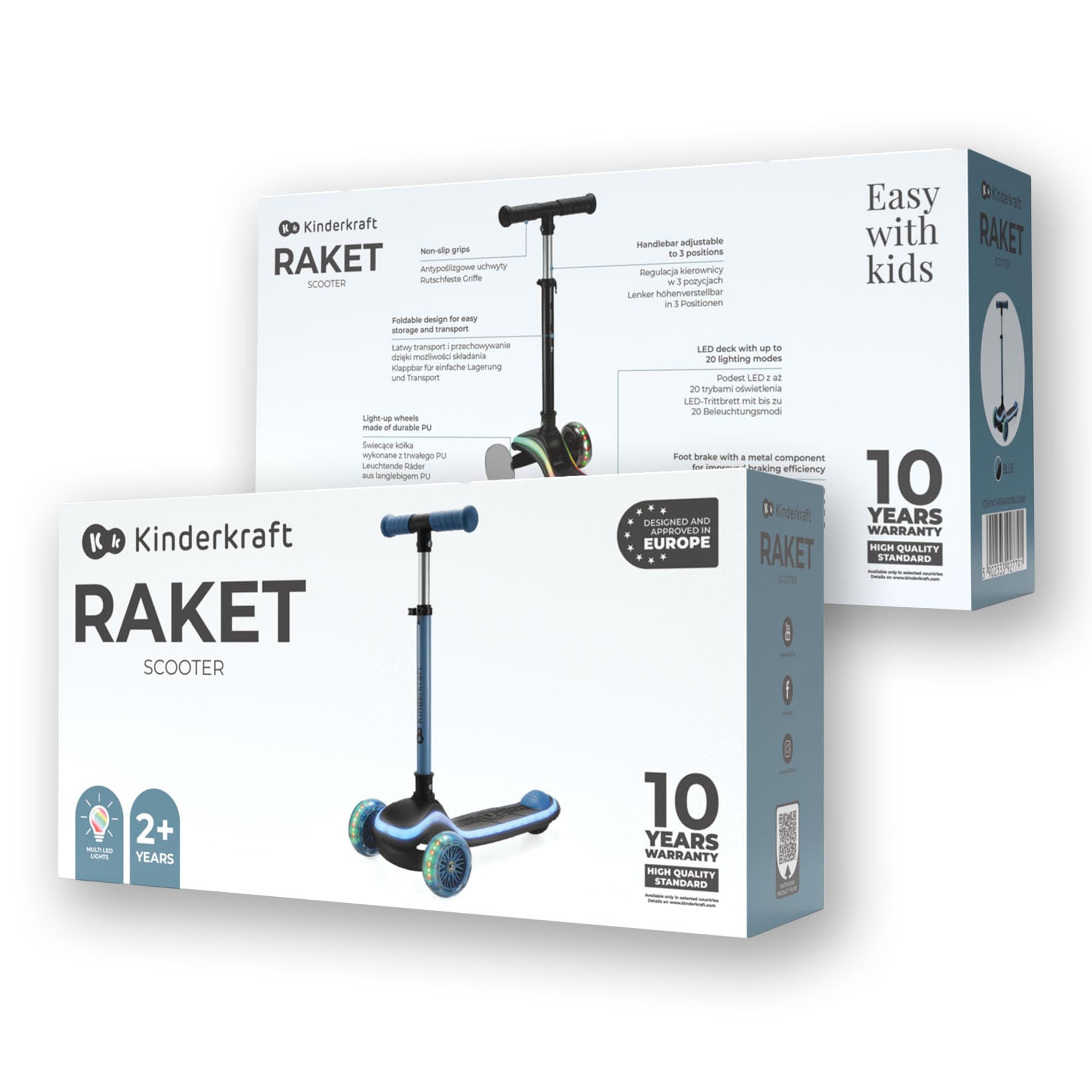 kinderkraft-raket-scooter-roller-mit-led-r-dern-h-henverstellbar image 8