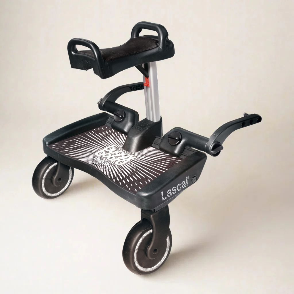 lascal-buggyboard-maxi-trittbrett-mit-sitz-blau image 2