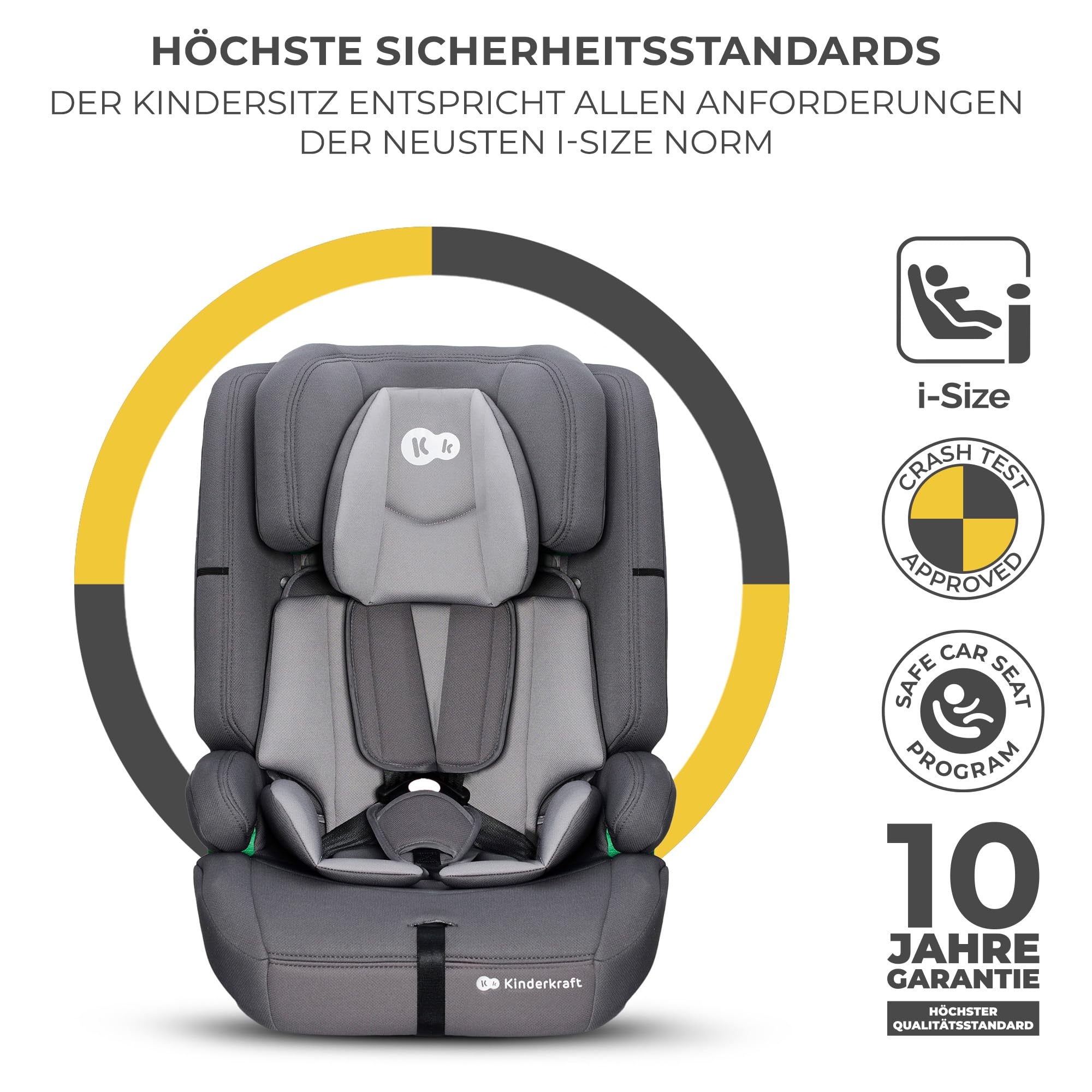 kinderkraft-safety-fix-2-i-size-kindersitz-grau-classic image 3
