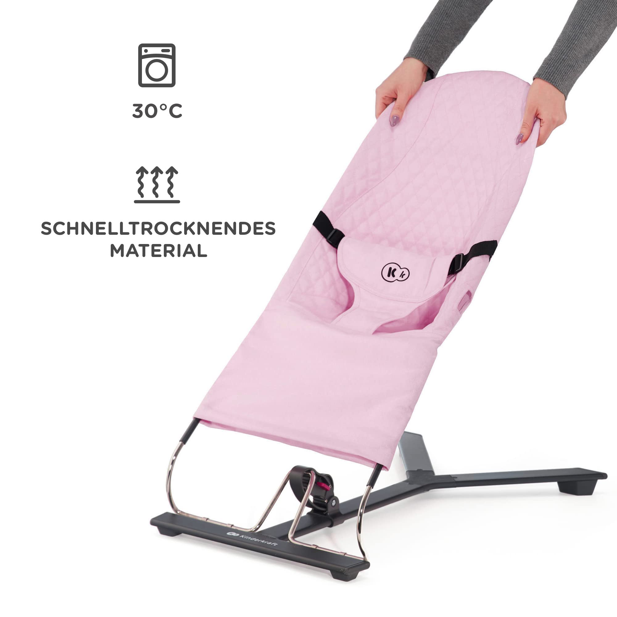 kinderkraft-mimi-babywippe-rosa-klappbar-mit-spielb-gel image 5