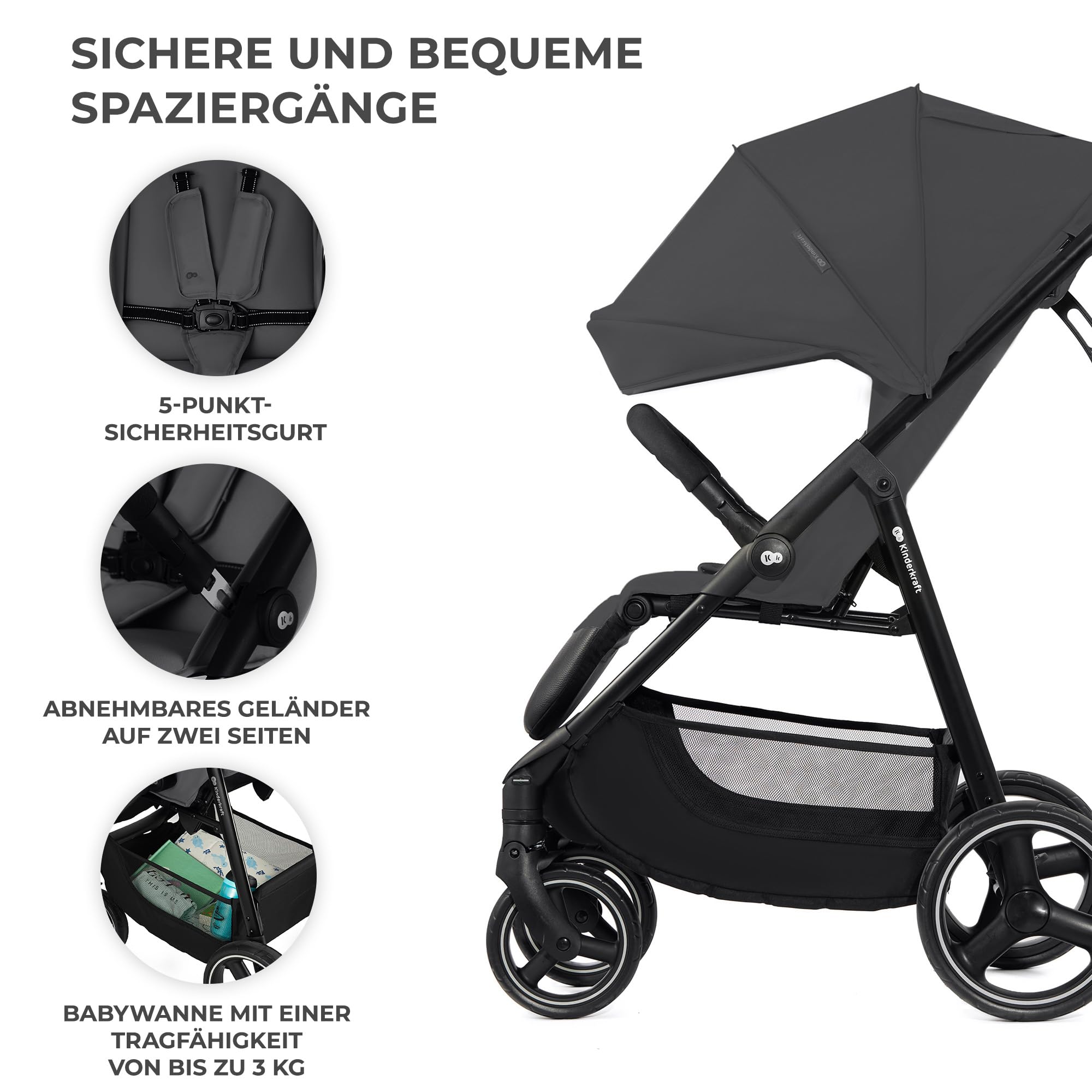 kinderkraft-trig-3-buggy-grau-mit-liegeposition-bis-25-kg image 7