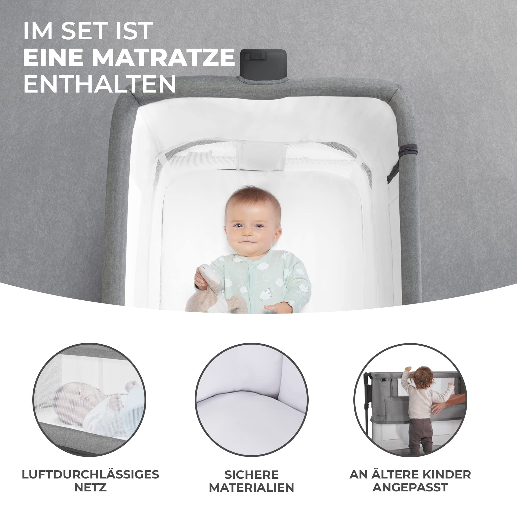 kinderkraft-neste-grow-3in1-babybett-beistellbett-hellgrau-stahl image 4