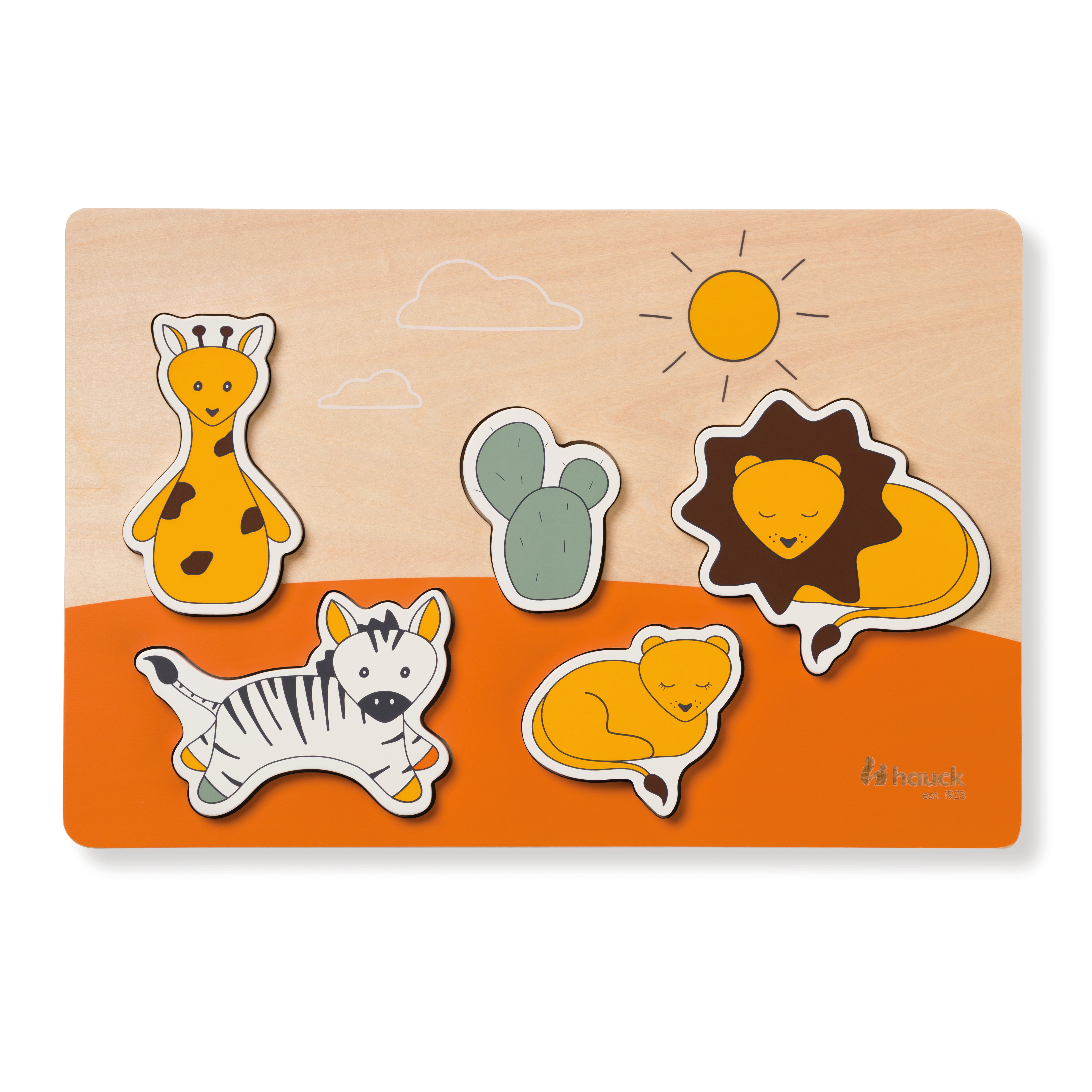 hauck-watch-me-puzzle-n-fit-holzpuzzle-safari image 1