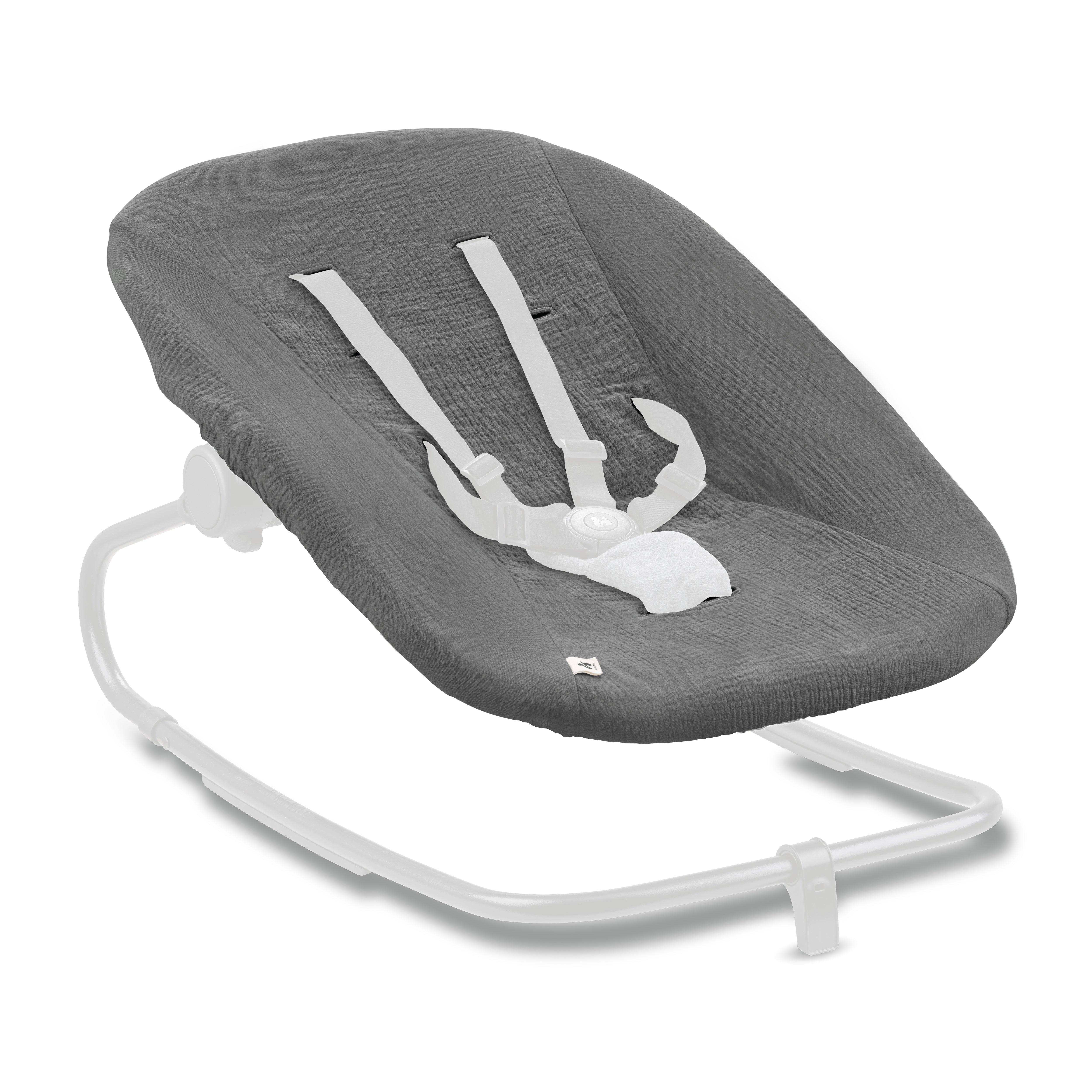 hauck-highchair-bouncer-bezug-wippenbezug-sage-musselin-baumwolle image 2