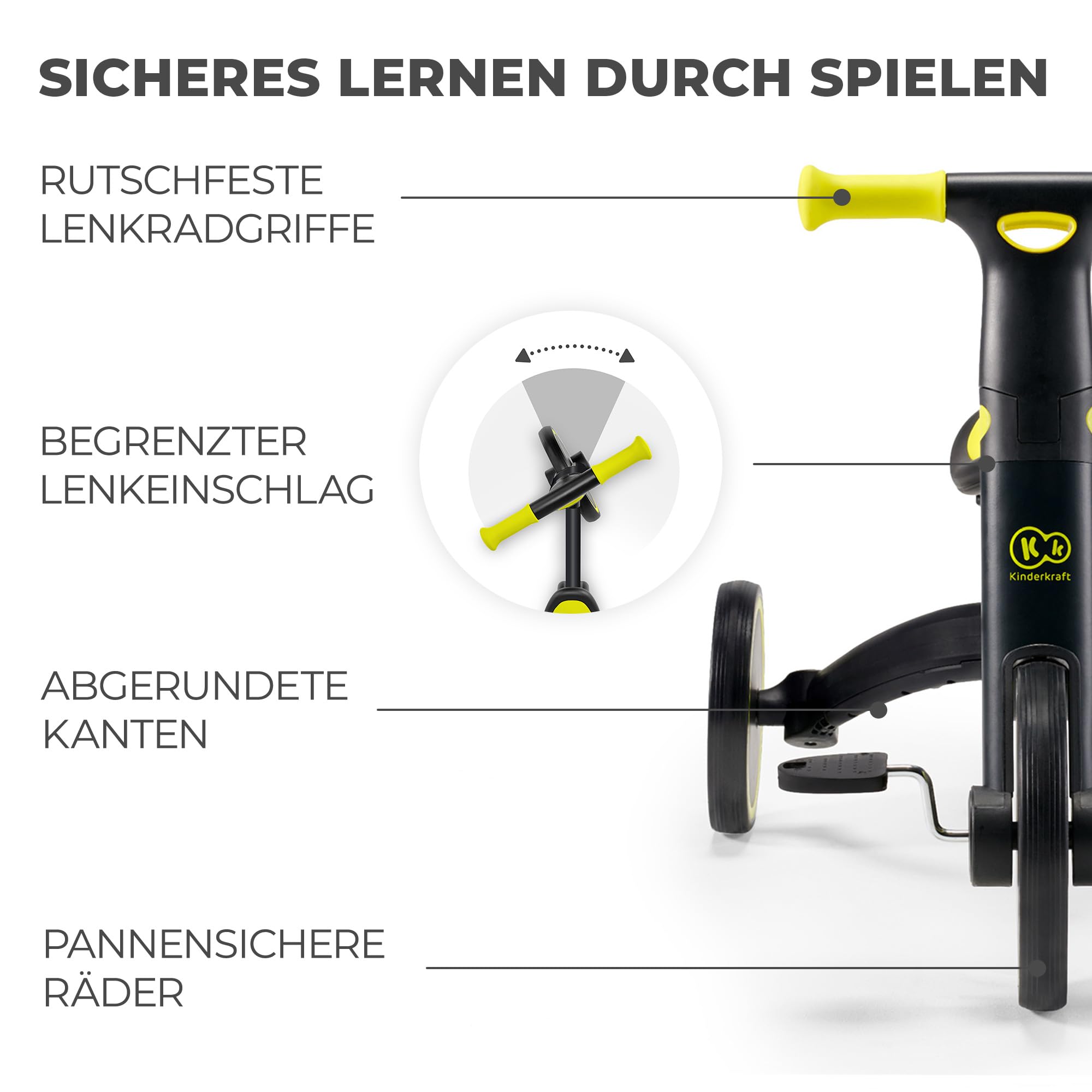 kinderkraft-4trike-dreirad-3-in-1-schwarz-klappbar image 7