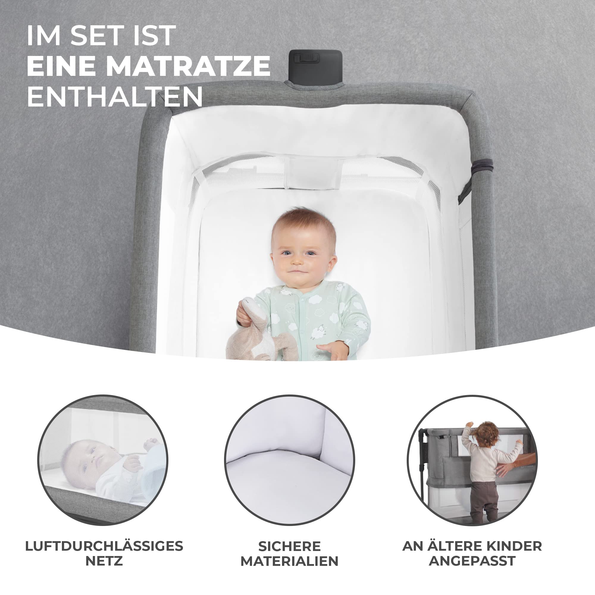 kinderkraft-neste-grow-3in1-babybett-beistellbett-grau-stahl image 4