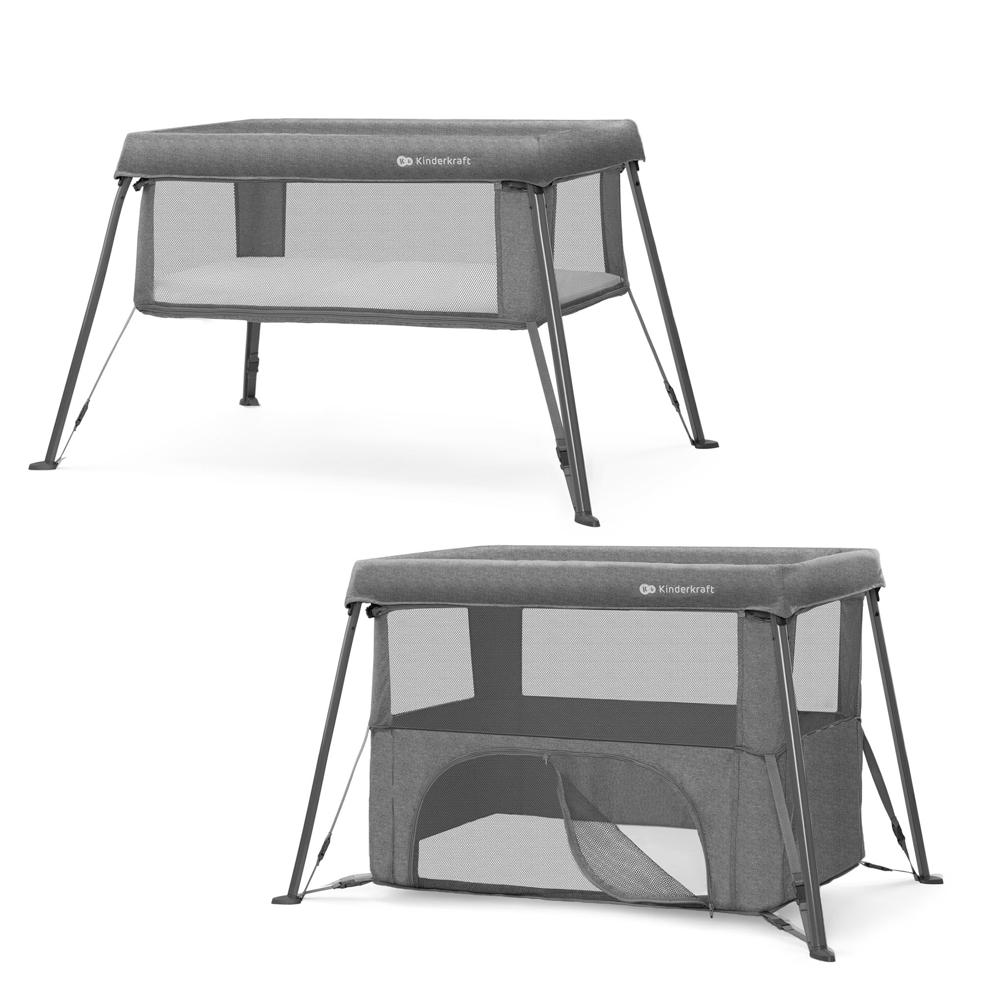 kinderkraft-sofi-cami-reisebett-grau-3-in-1 image 1