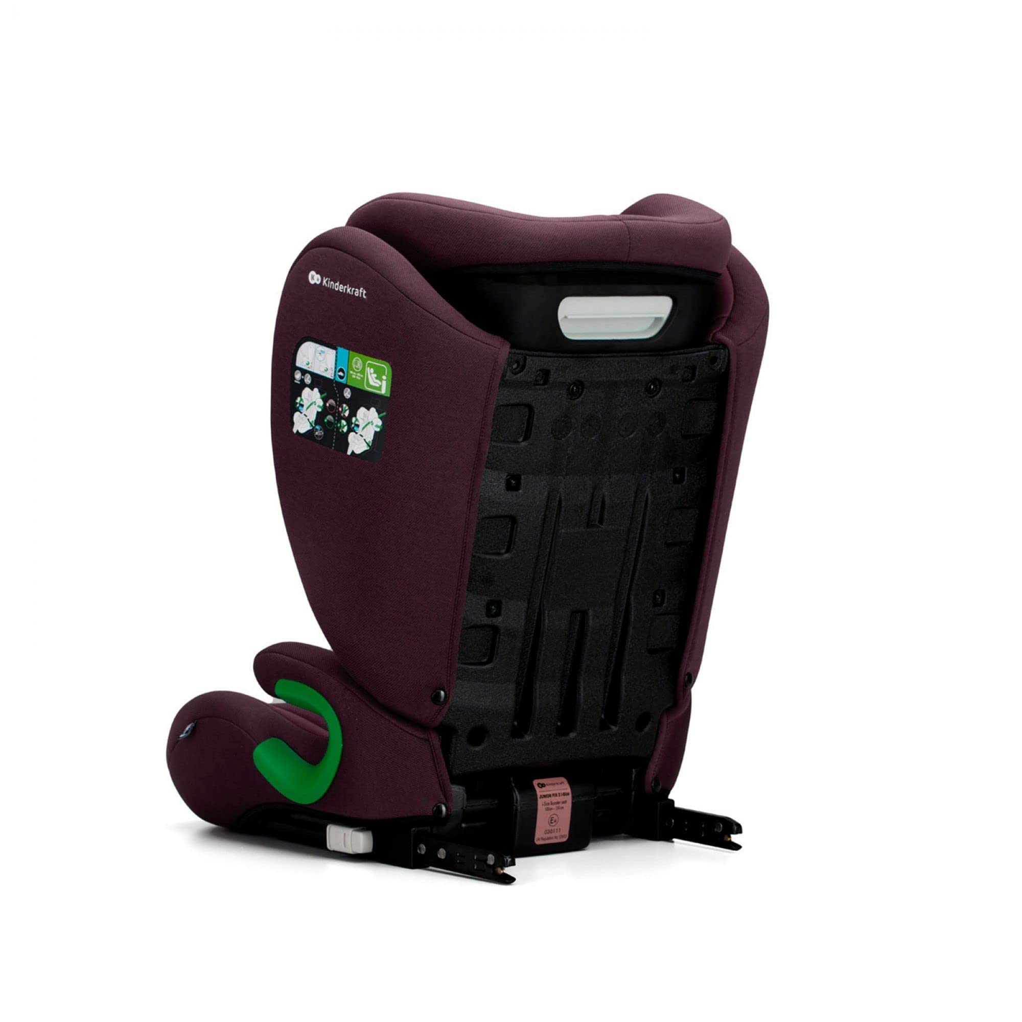 kinderkraft-junior-fix-2-i-size-kindersitz-burgund-isofix image 2
