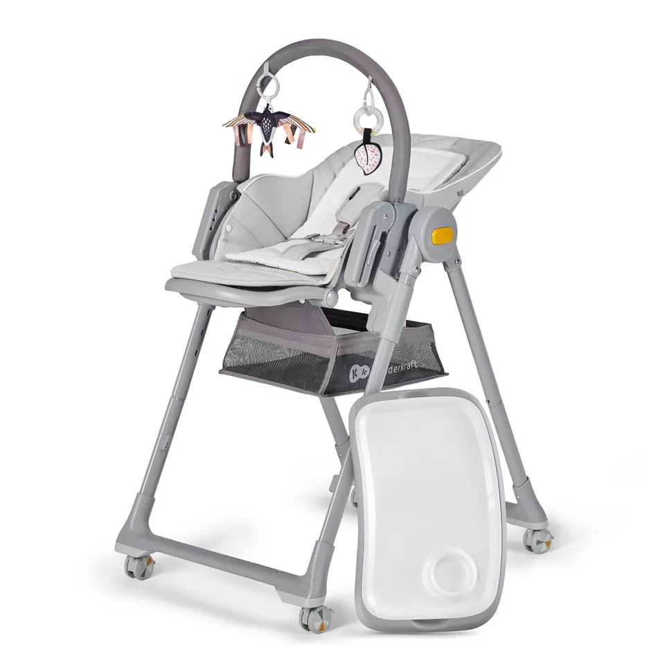 kinderkraft-lastree-hochstuhl-grau-mit-liegefunktion image 1