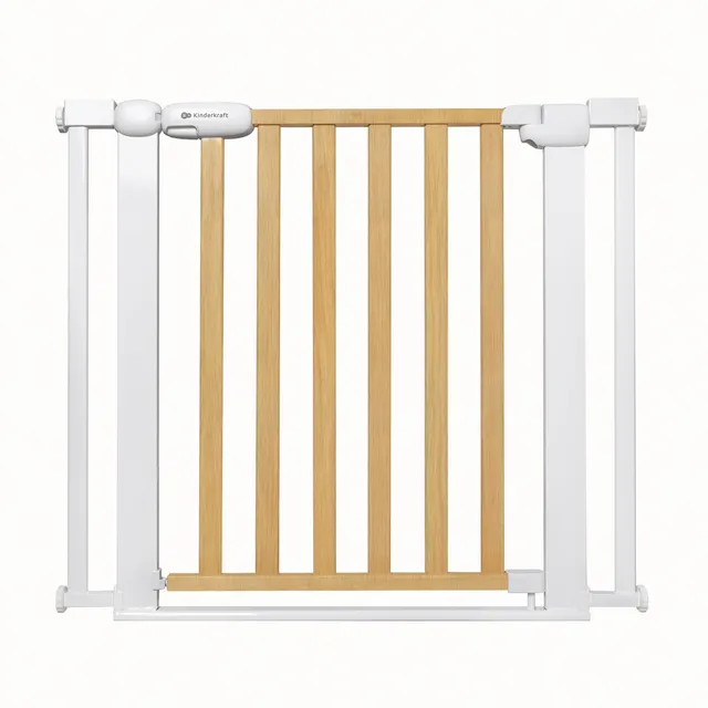 kinderkraft-lock-go-treppenschutzgitter-75-103-cm-holz-ohne-bohren image 1