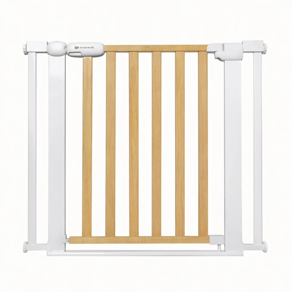 kinderkraft-lock-go-treppenschutzgitter-75-103-cm-holz-ohne-bohren image 1