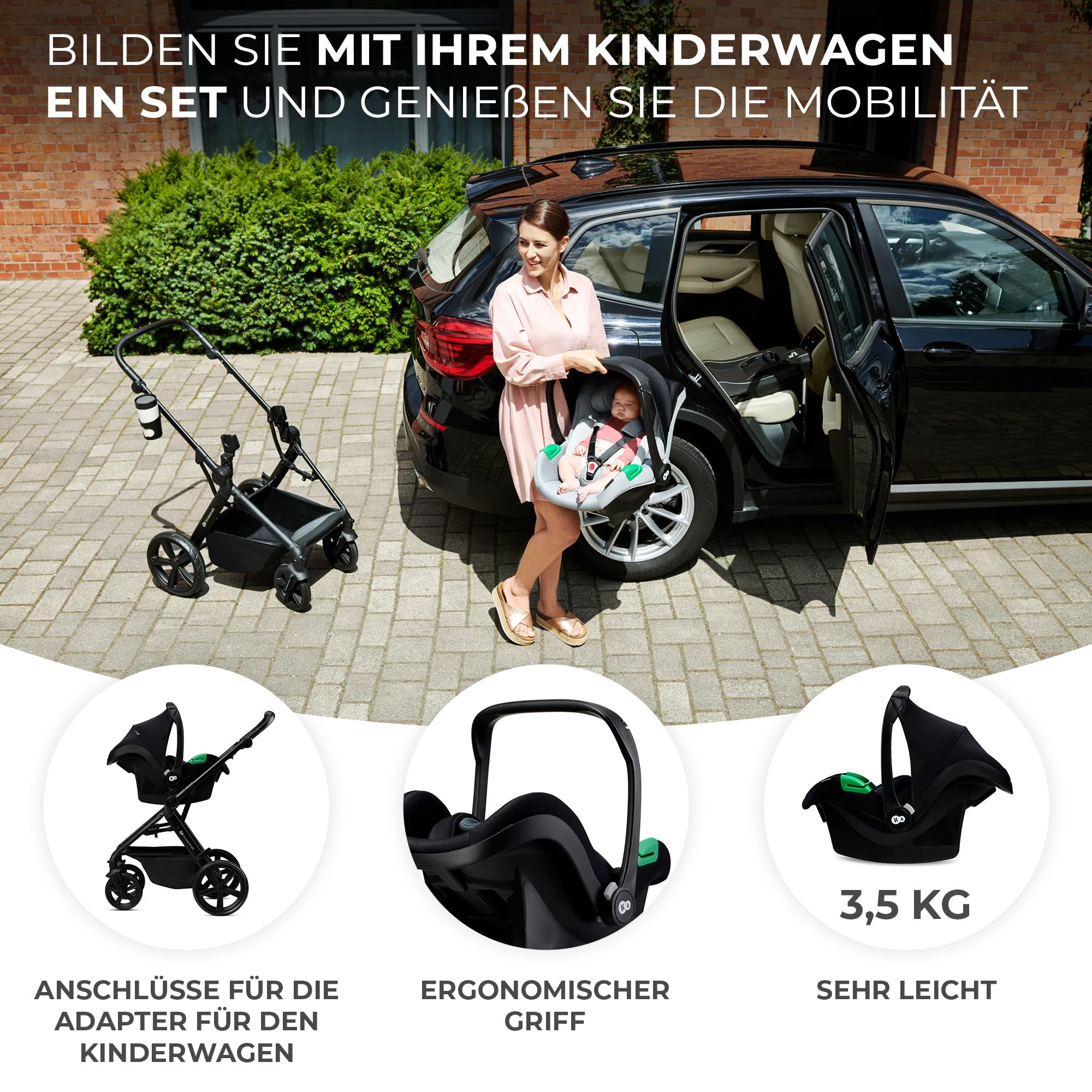 kinderkraft-newly-kombikinderwagen-schwarz-4-in-1-set image 5