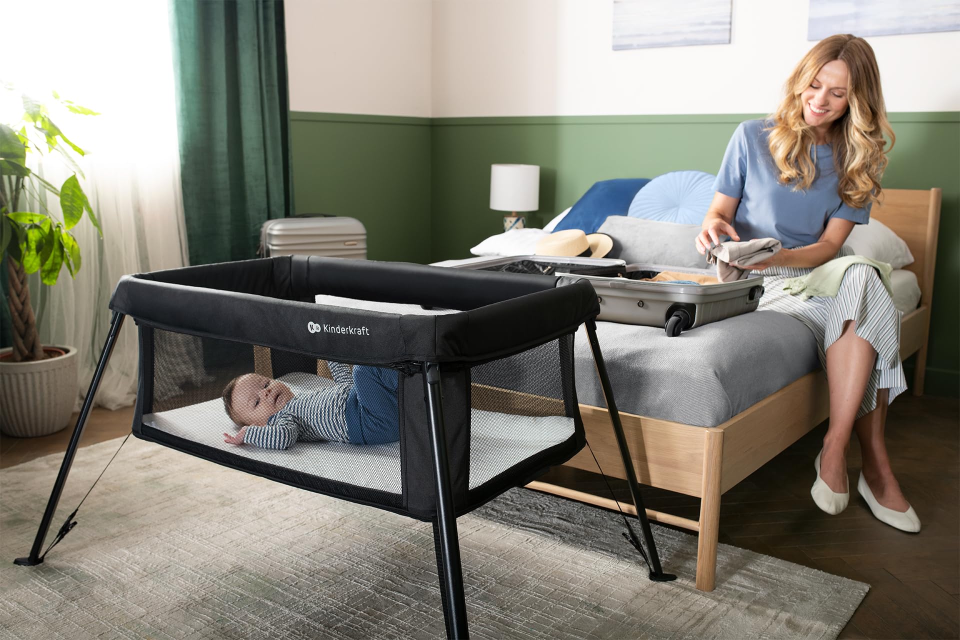 kinderkraft-sofi-cami-reisebett-grau-3-in-1 image 6