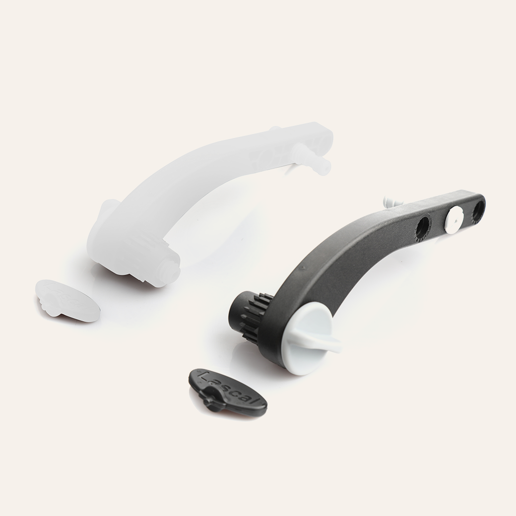 lascal-buggyboard-arm-set-halterung-rechts-schwarz-mini-maxi image 1