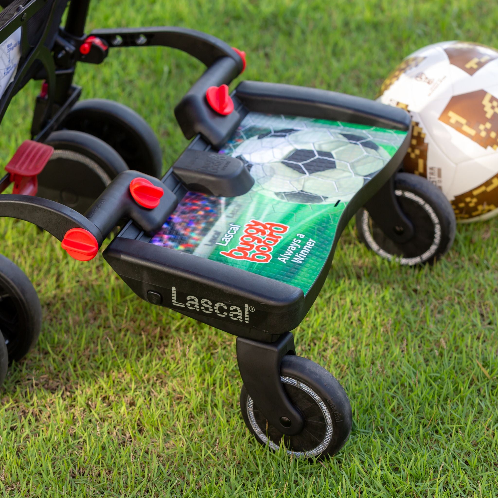 lascal-buggyboard-maxi-football-trittbrett-gr-n-universal image 2